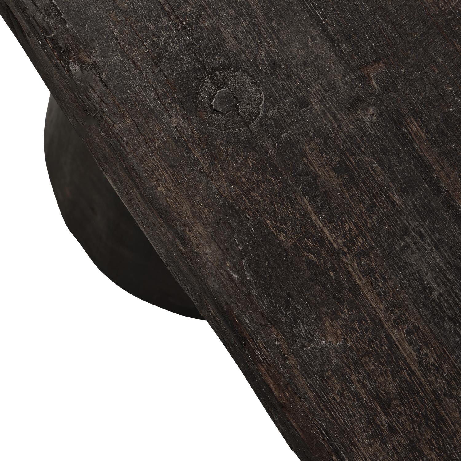 WOOOD Clyde Bankje - Hout - Donkerbruin - 45x150x30