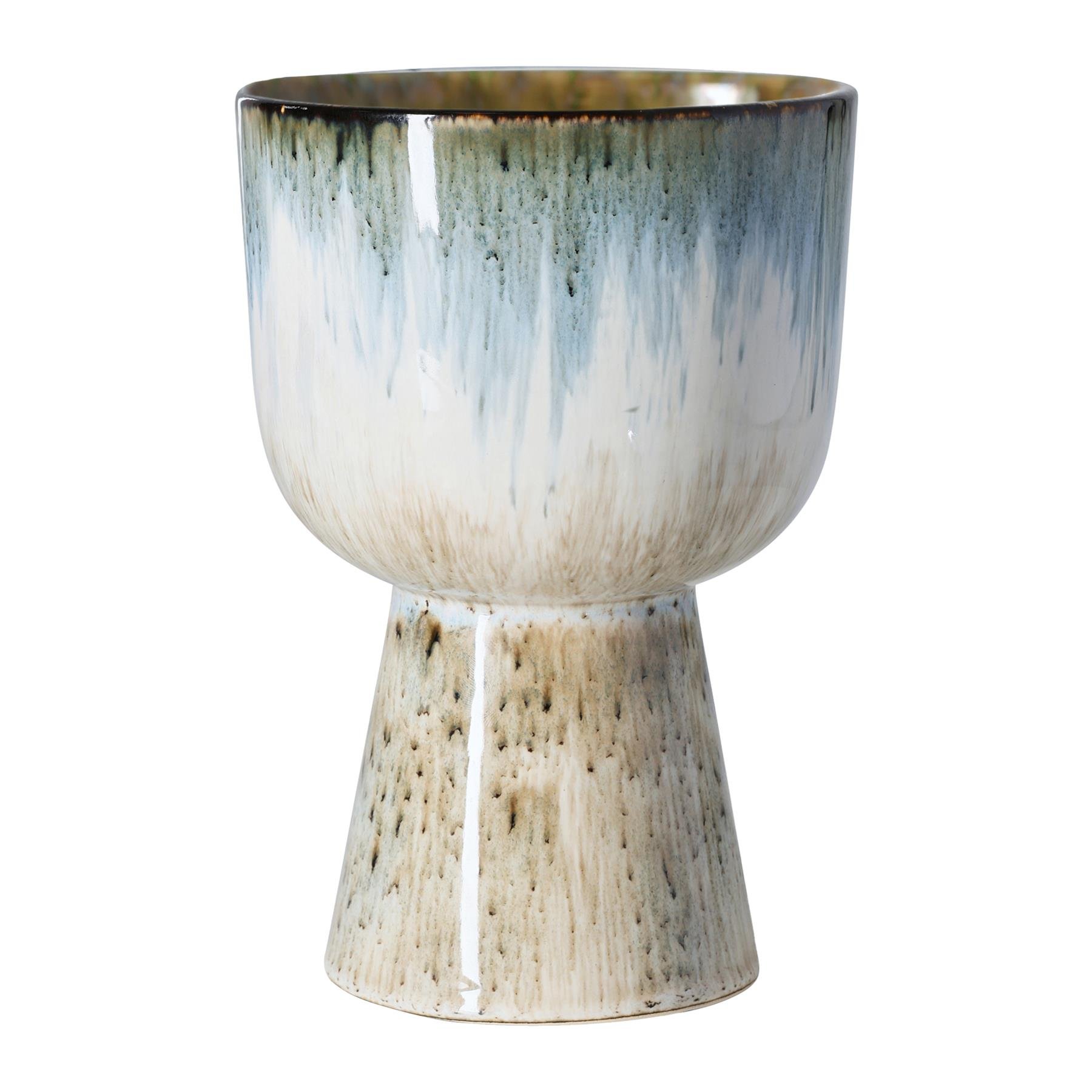 HKliving 70's Retro Bloempot  - Ø 16,5 cm  - Glacier