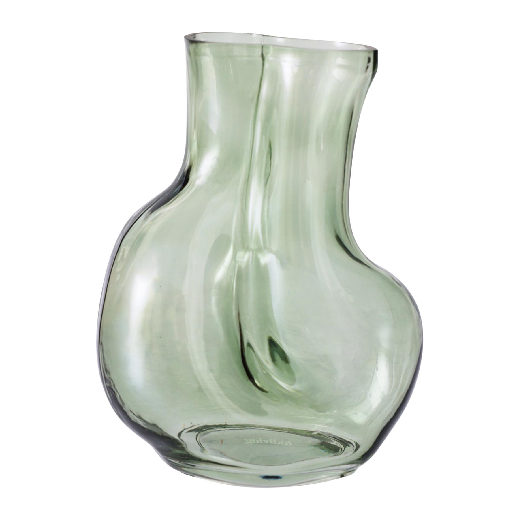 HKliving Gleam Glass Vaas Medium - Olive
