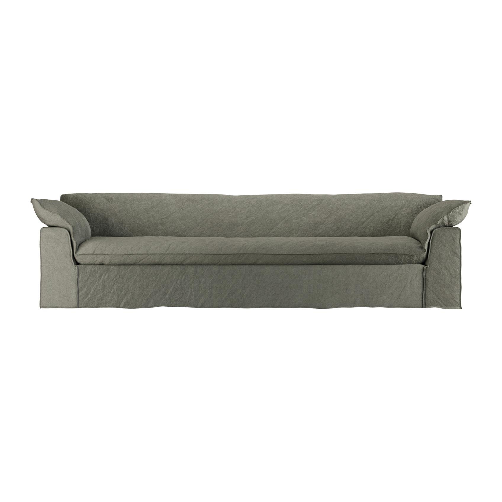 HKliving Nomad 5-zitsbank - Linnen - Army Green