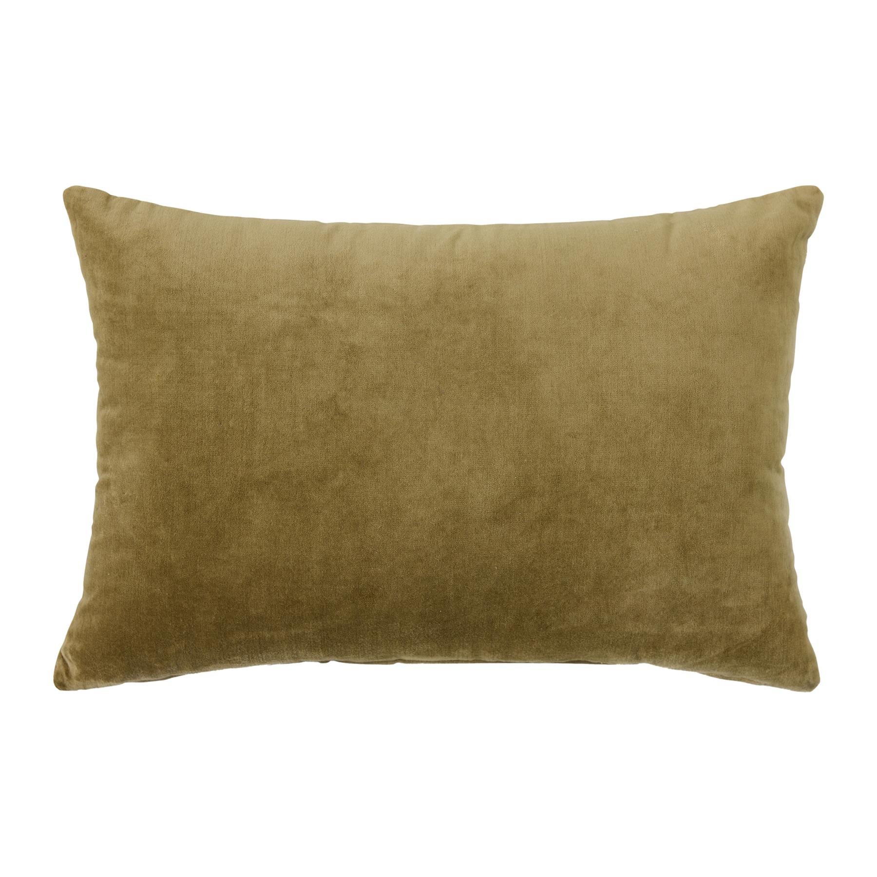 HKliving Velvet Sierkussen 40 x 60 cm - Army Green