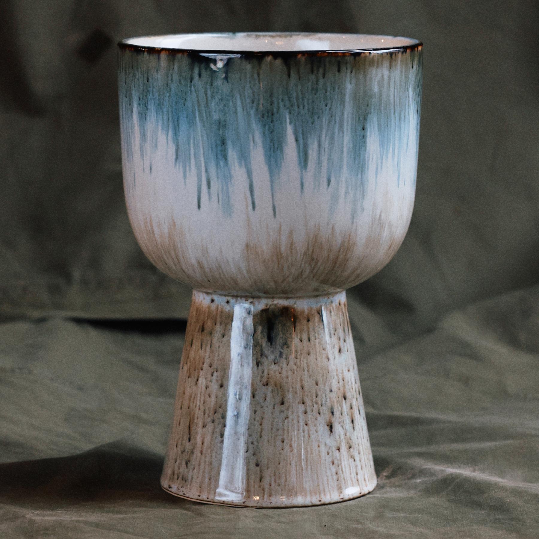 HKliving 70's Retro Bloempot  - Ø 16,5 cm  - Glacier