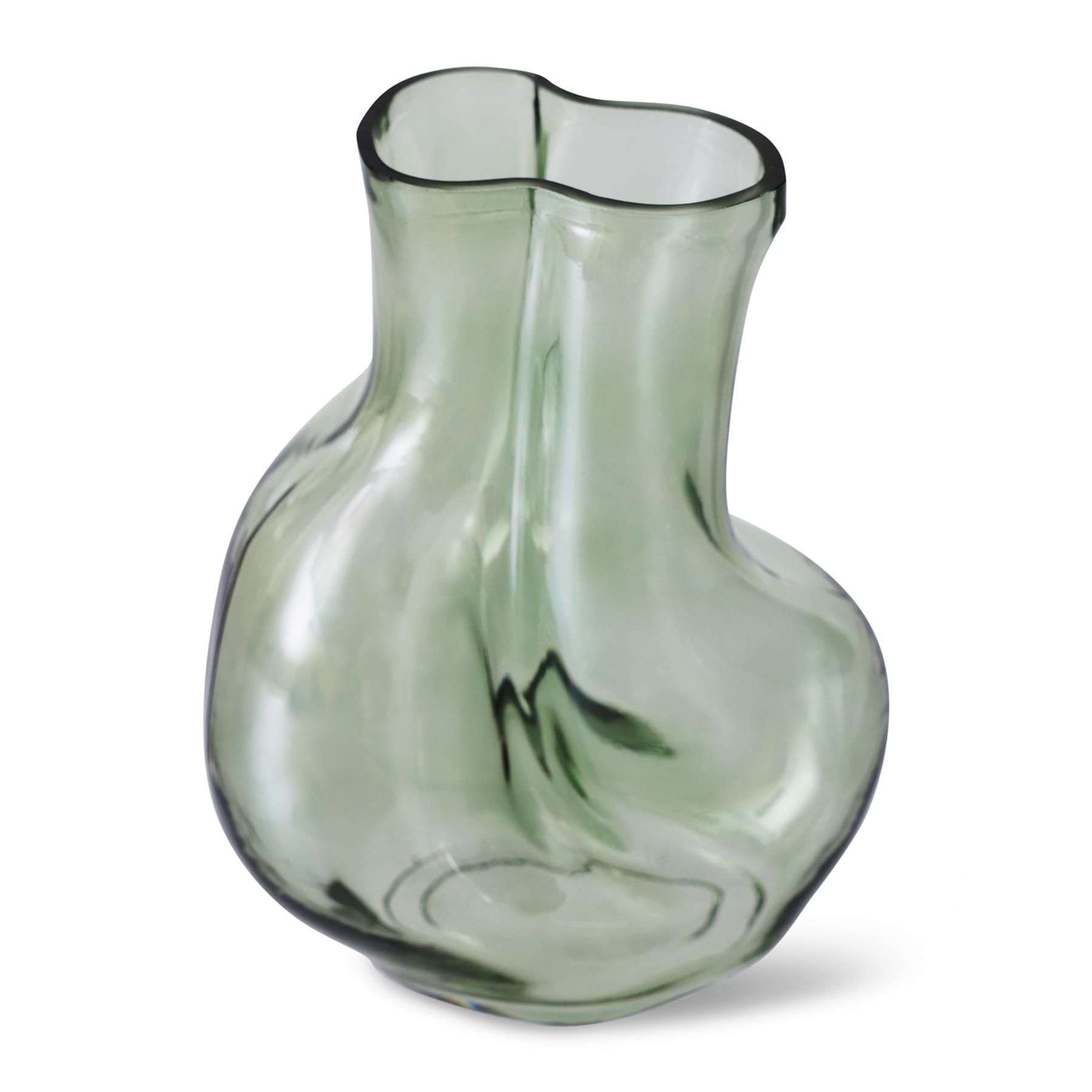 HKliving Gleam Glass Vaas Medium - Olive