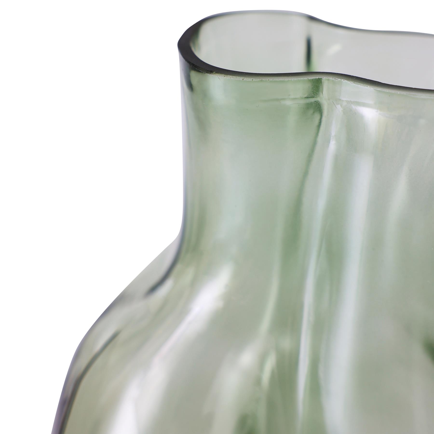 HKliving Gleam Glass Vaas Medium - Olive