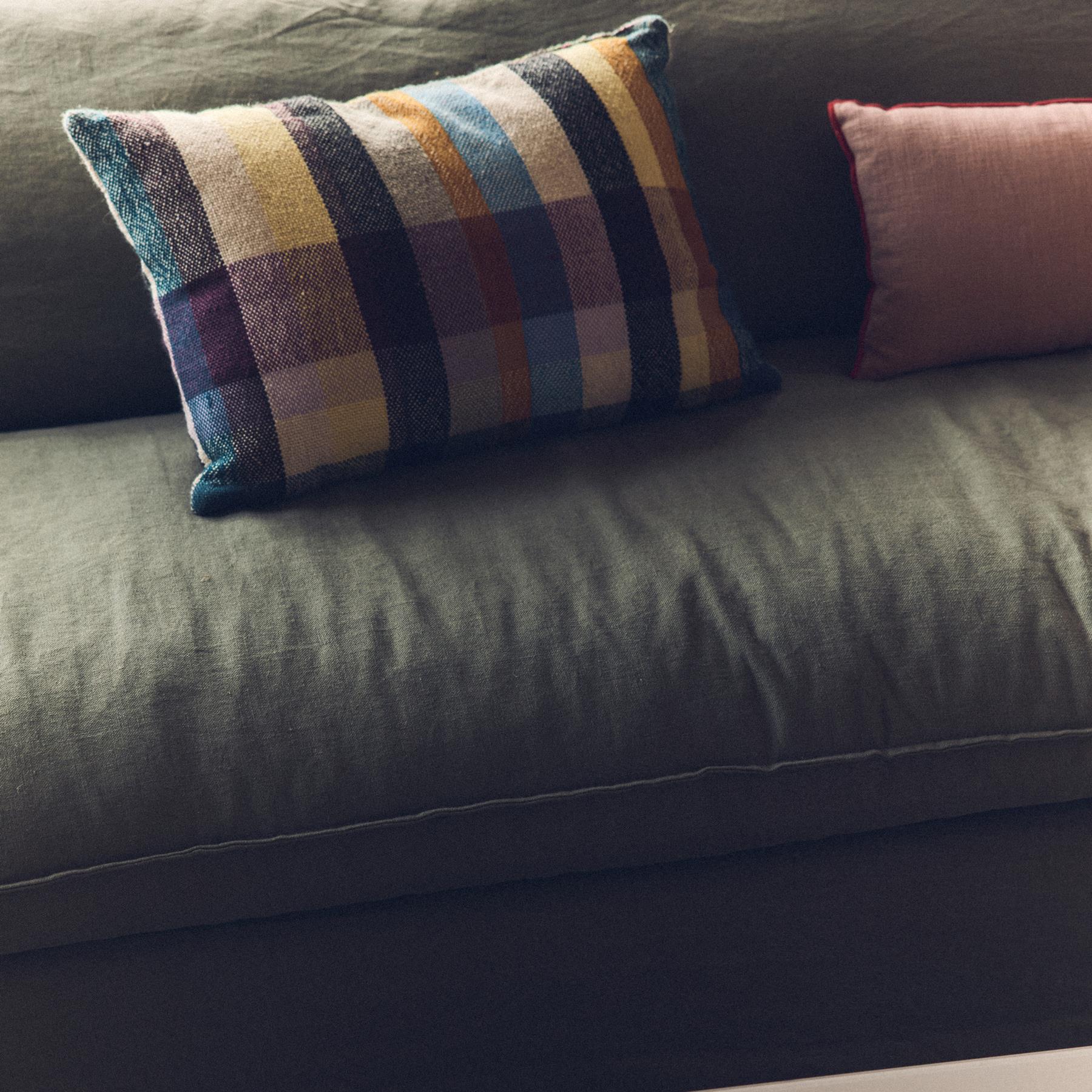 HKliving Nomad 5-zitsbank - Linnen - Army Green