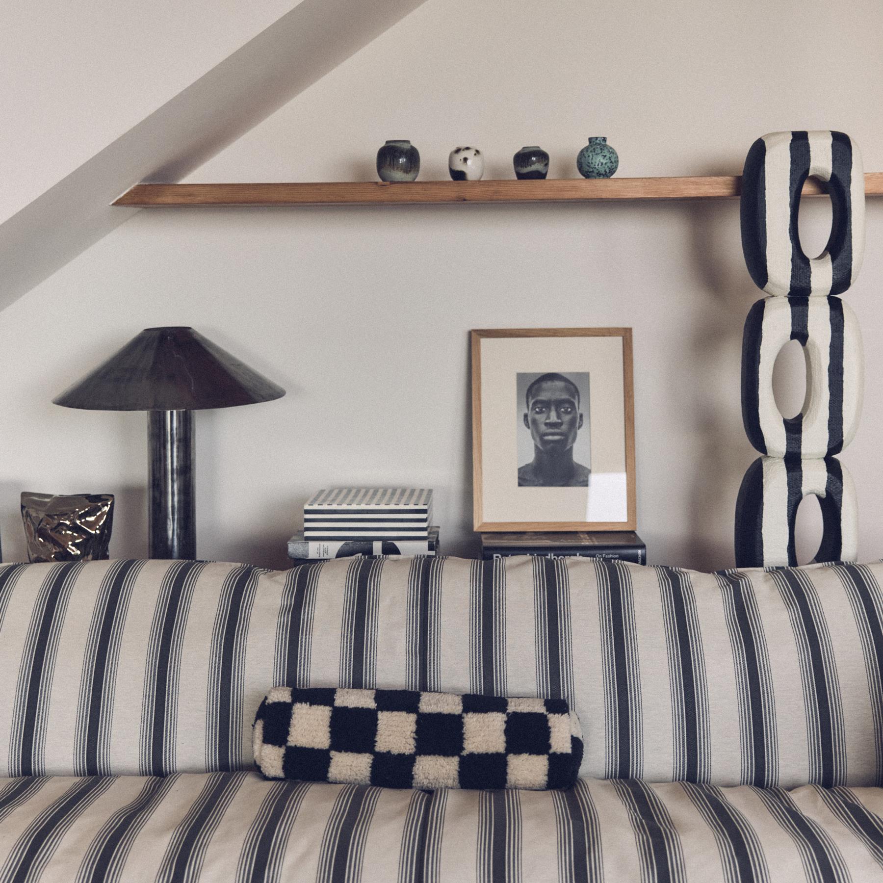 HKliving Nomad 5-zitsbank - Rocco - Chalkstripe