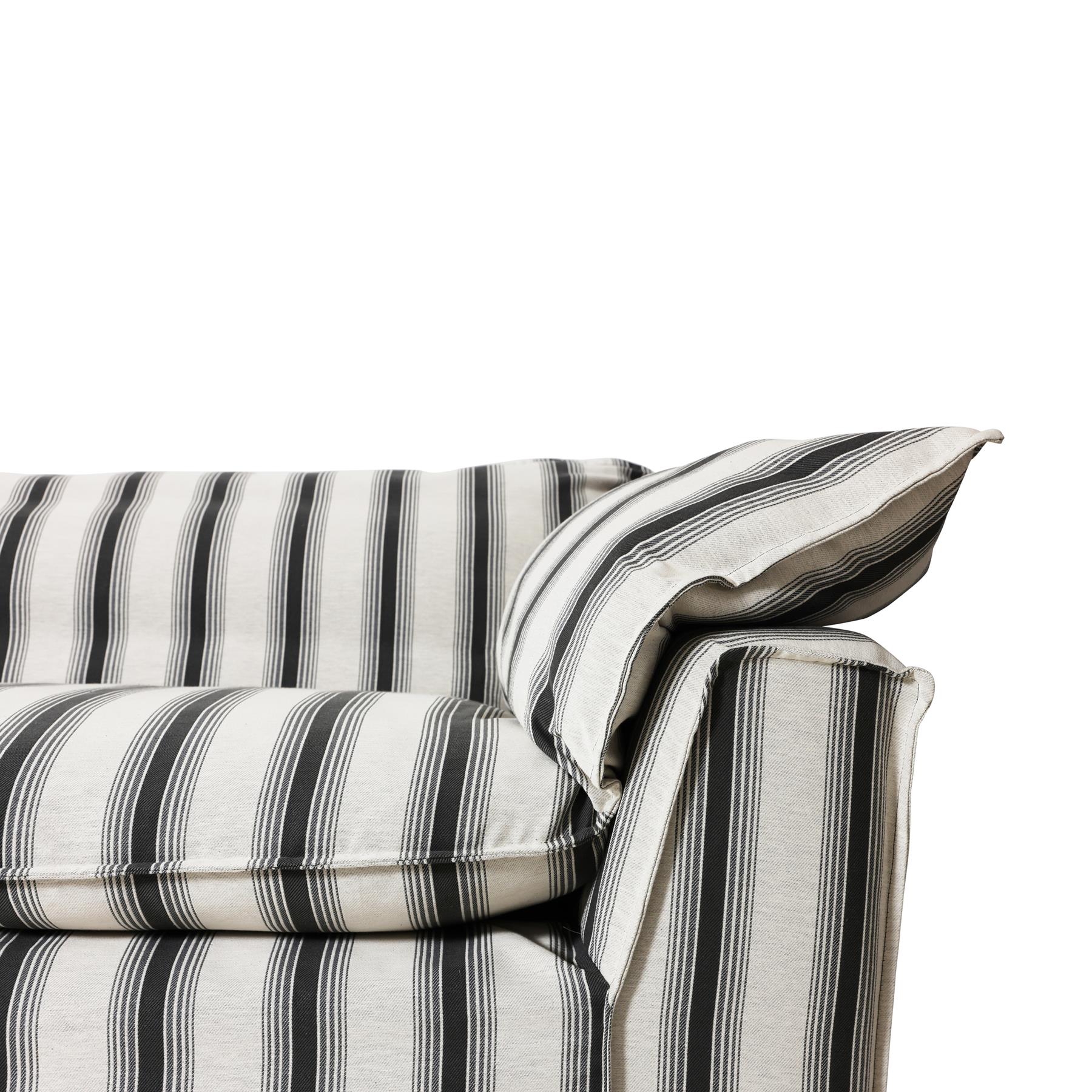 HKliving Nomad 3-zitsbank - Rocco - Chalkstripe