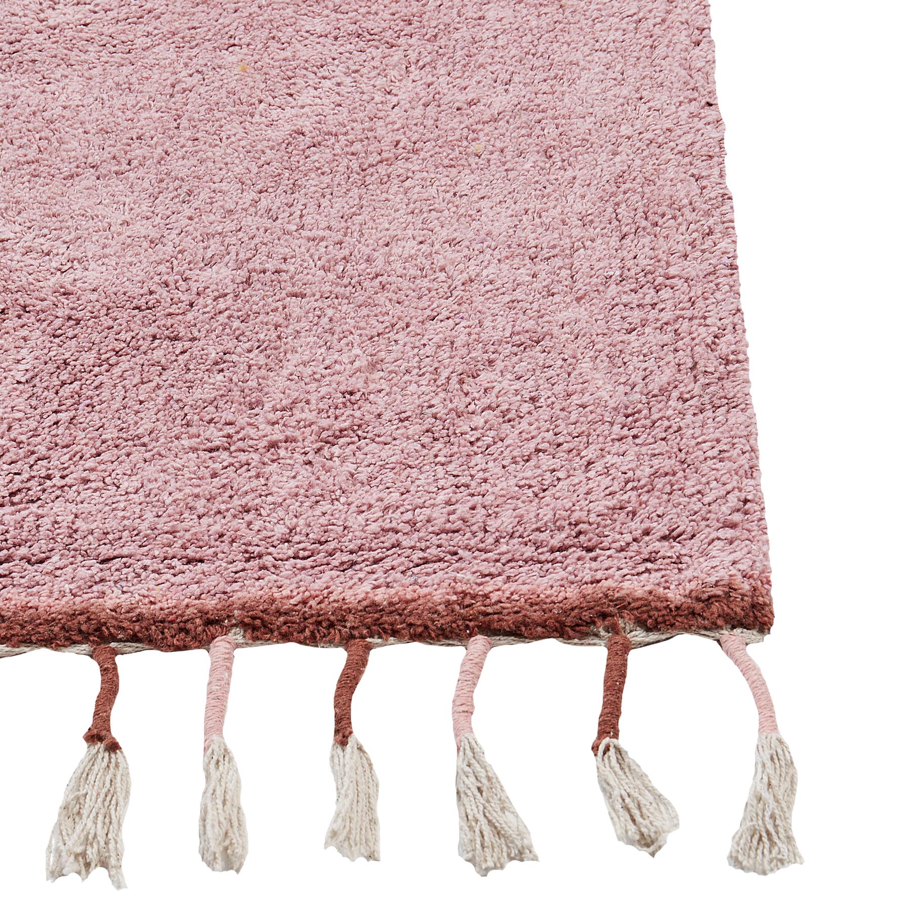 Beliani - CAPARLI - Vloerkleed - Roze - 140 x 200 cm - Katoen