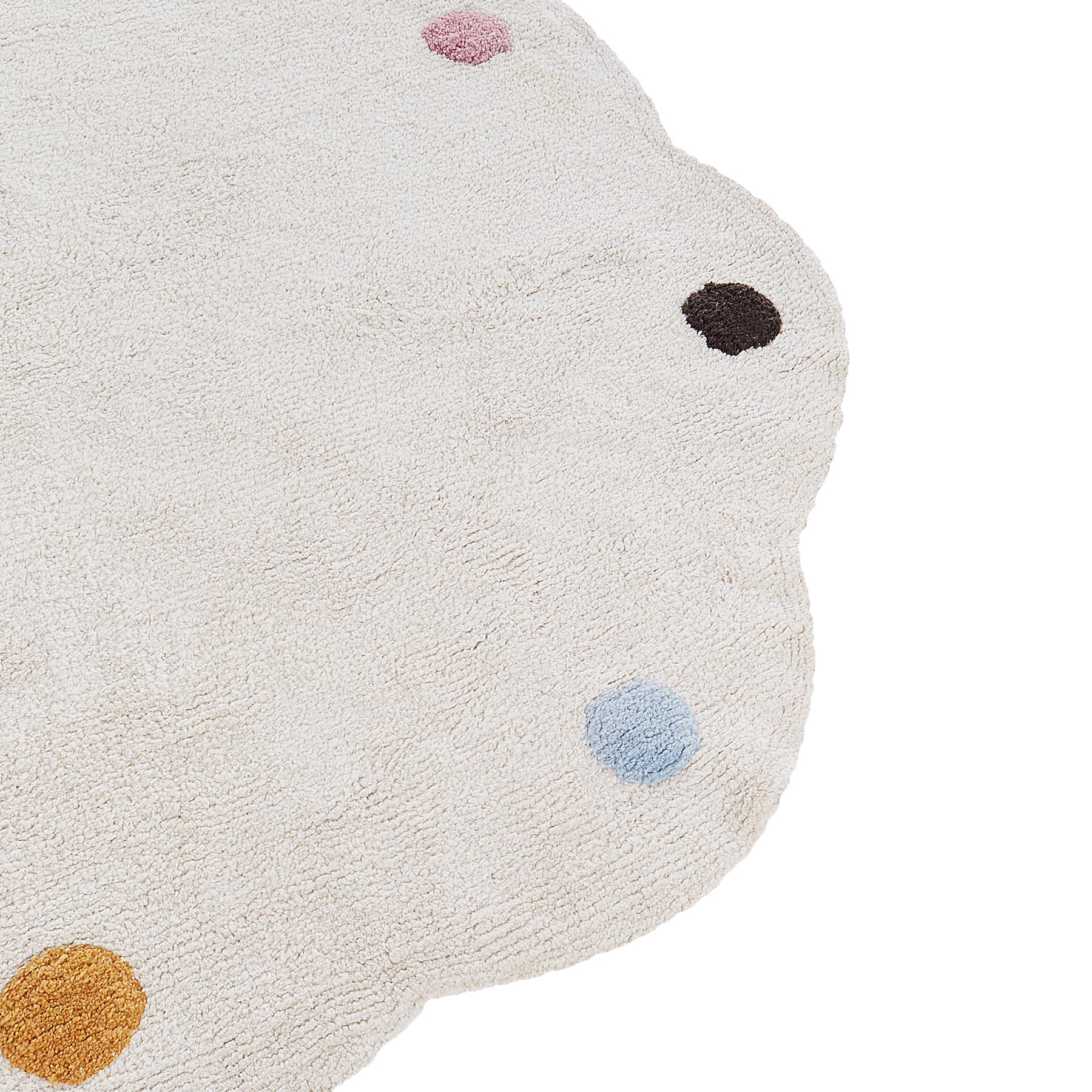 Beliani - DUREVI - Vloerkleed - Beige - ø 120 cm - Katoen
