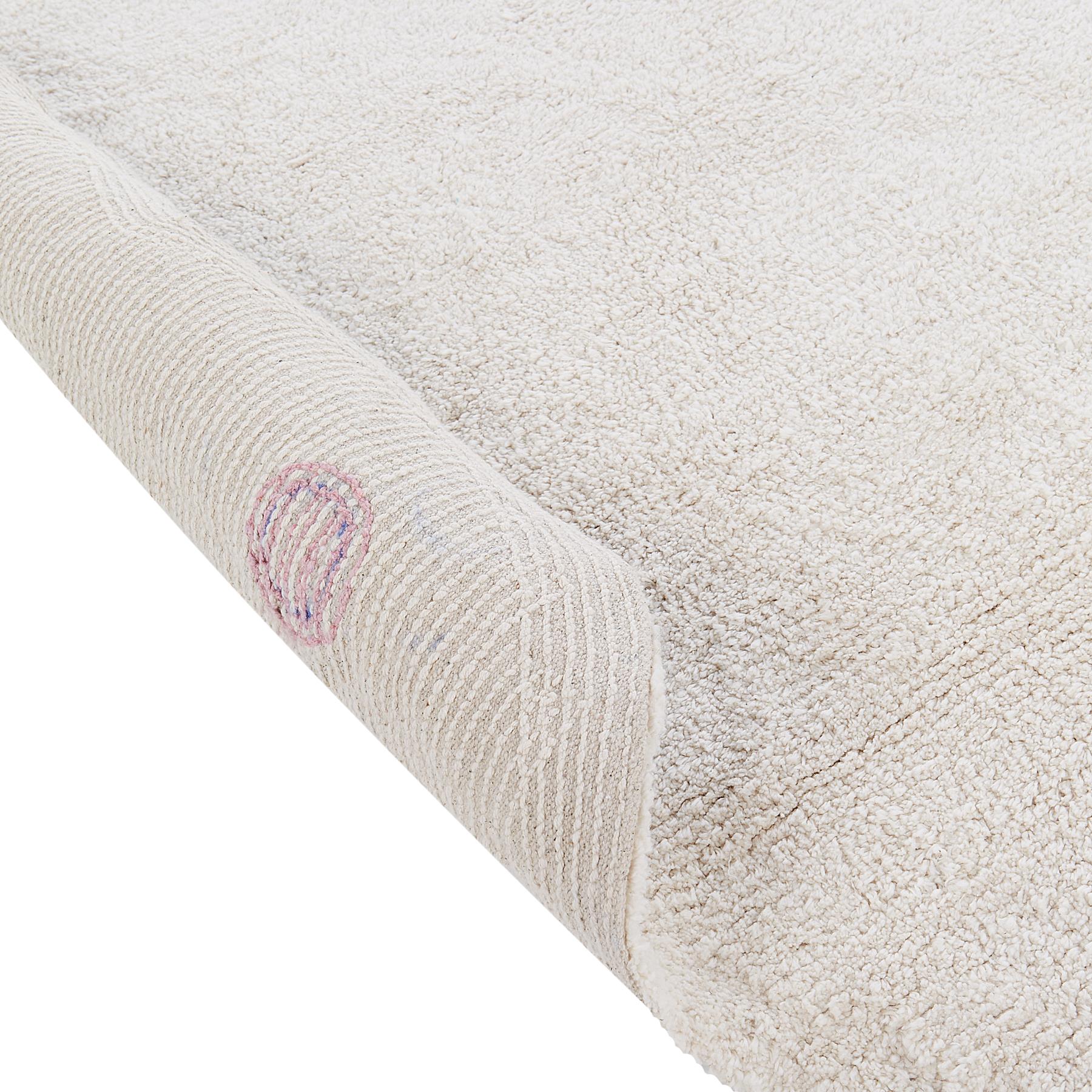 Beliani - DUREVI - Vloerkleed - Beige - ø 120 cm - Katoen