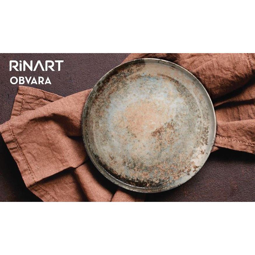 Rinart Diep bord - Obvara - Porselein - 25 cm (1050cc) - set van 6