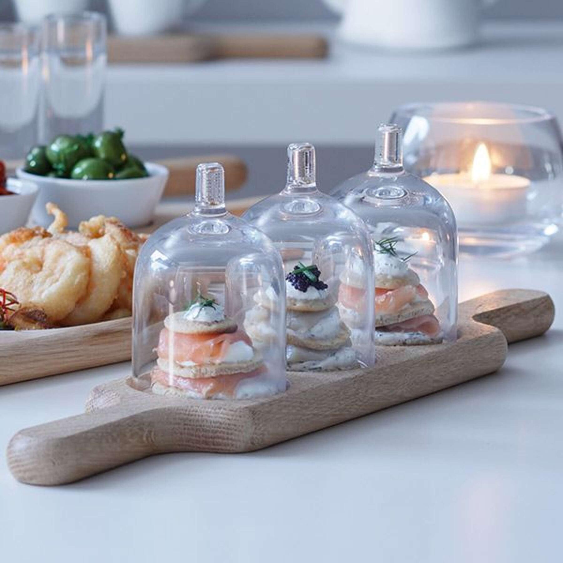 L.S.A. Paddle Wodka Set met Serveerplank Set van 6 Stuks