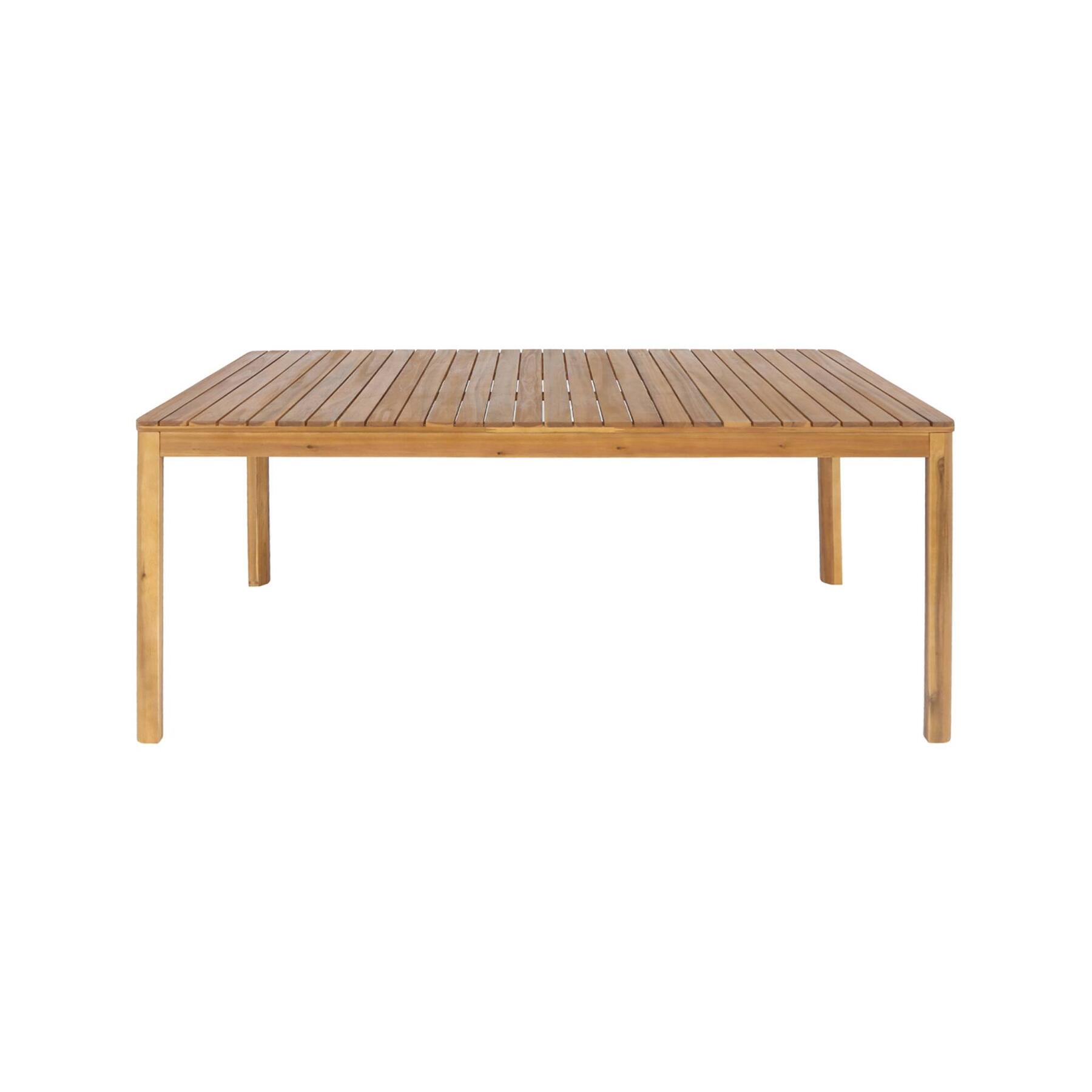 sweeek - Acacia tuintafel met afgeronde hoeken, 8 personen