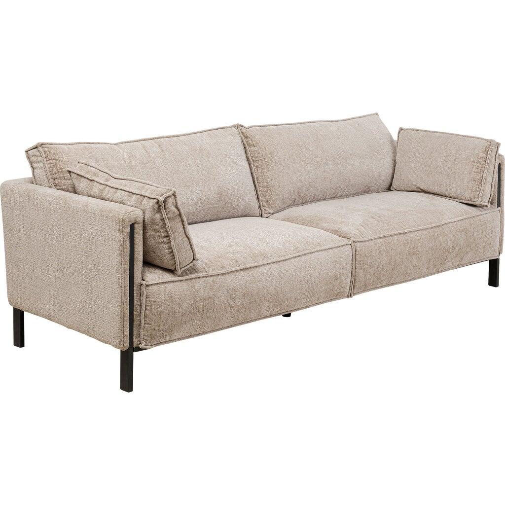 Kare Bank 3-zits Victor Beige 233cm