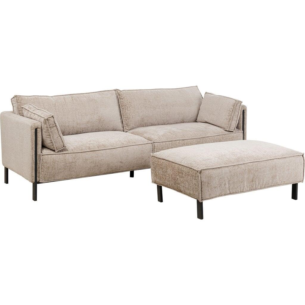Kare Bank 3-zits Victor Beige 233cm