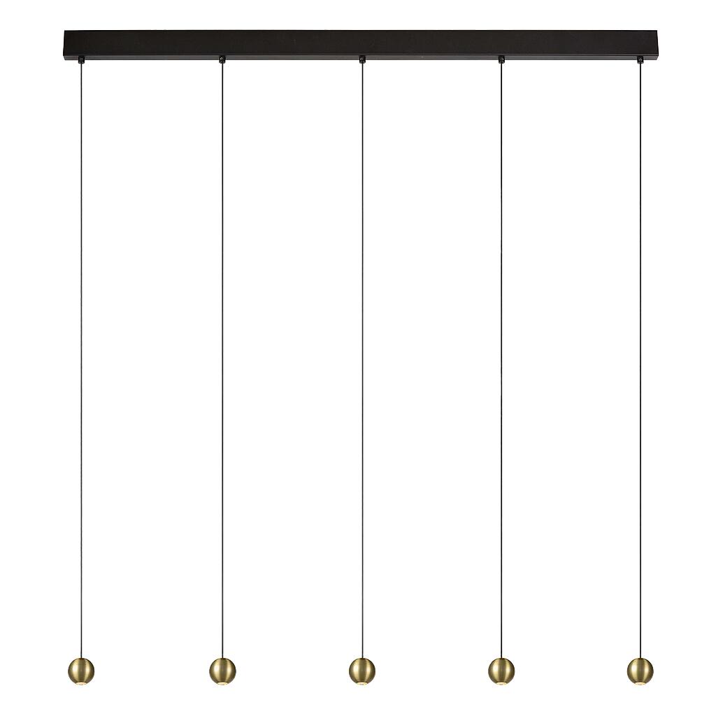 Atmooz Hanglamp Woonkamer Zwart Balls 5 goud lineup