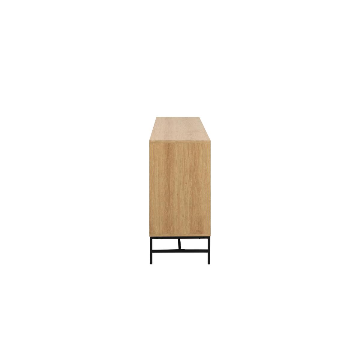 Rebellenclub Risley Ladekast - 158 x 80 cm - Licht Eiken