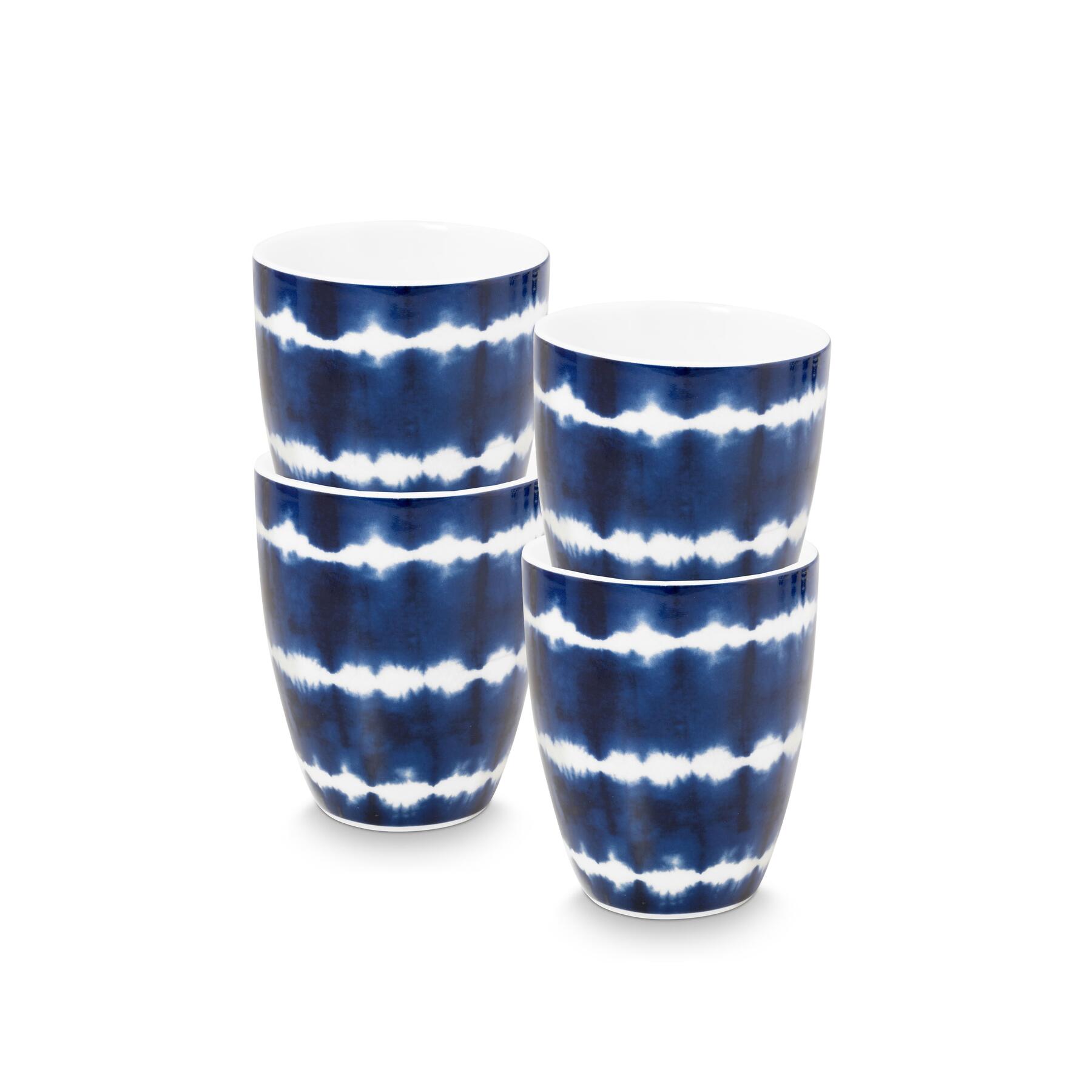 vtwonen Tie-Dye Mug without handle - Mugs - Tableware set of 4 - 400ml