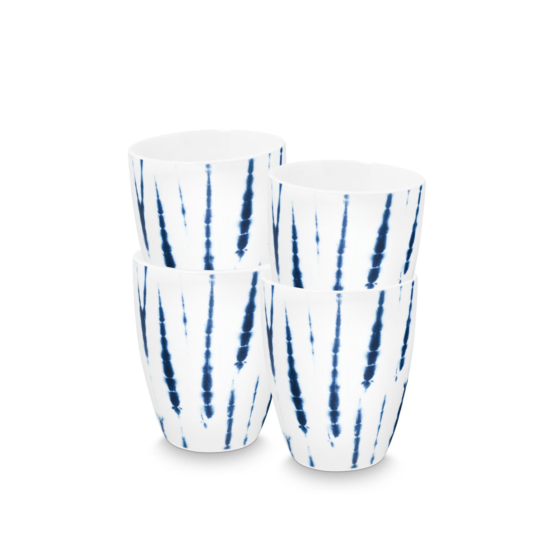 vtwonen Tie-Dye Mug without handle - Mugs - Tableware set of 4 - 400ml