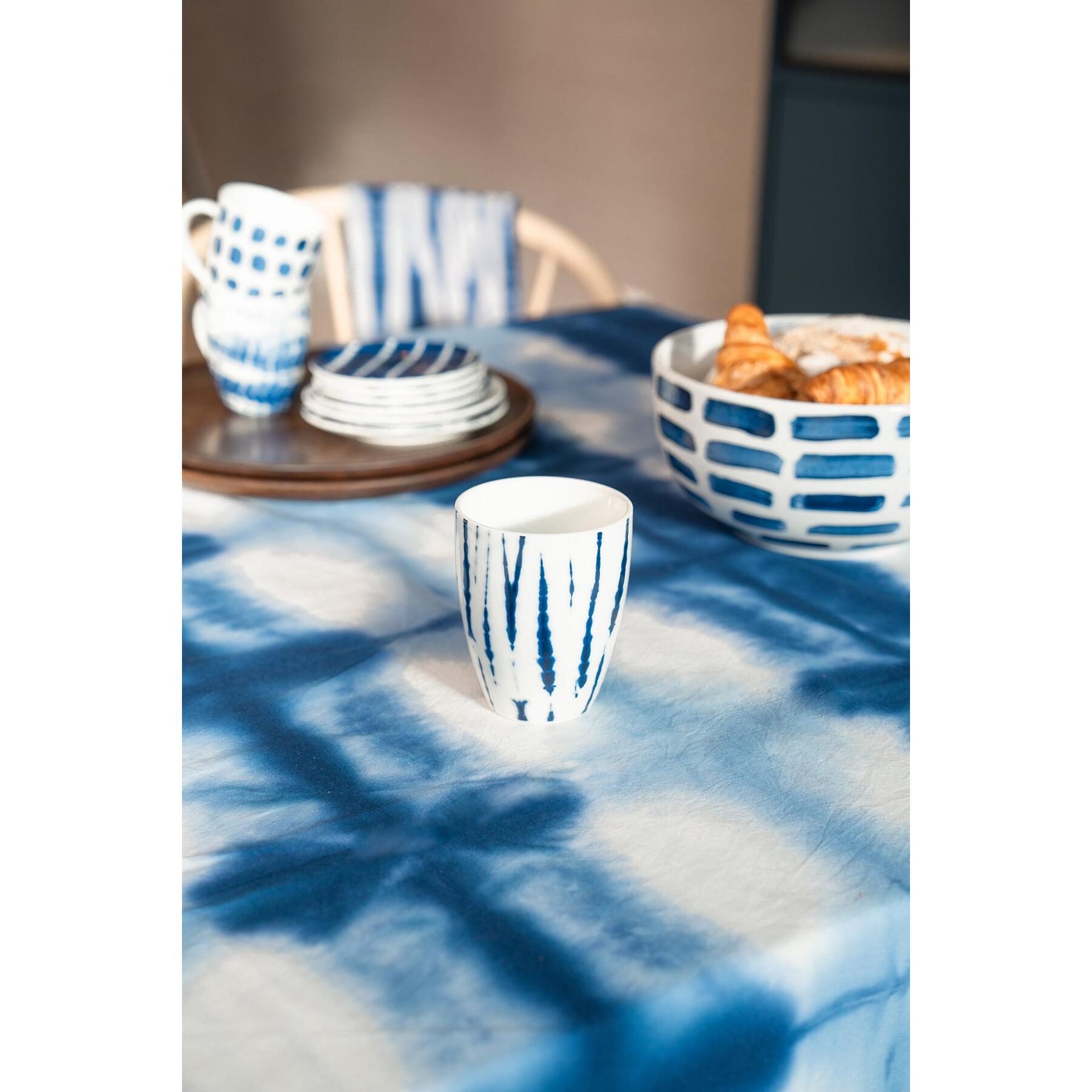 vtwonen Tie-Dye Mug without handle - Mugs - Tableware set of 4 - 400ml