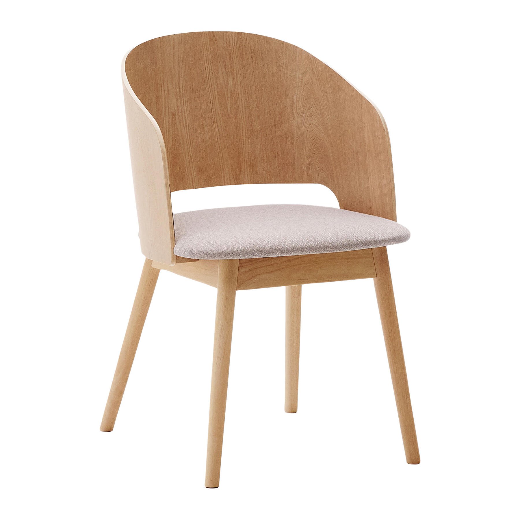 Kave Home Senoa Eetkamerstoel - Naturel / Beige