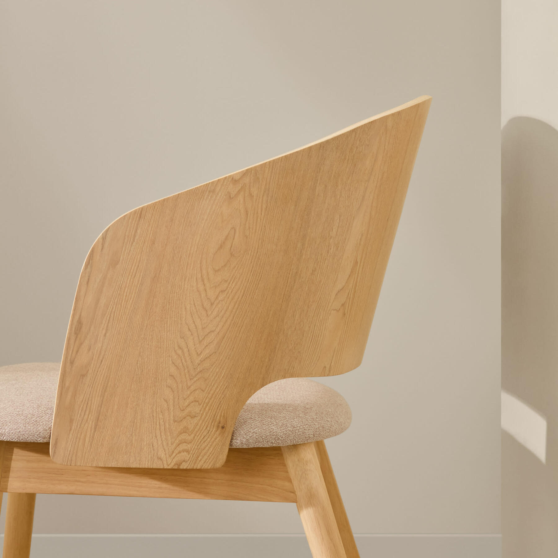 Kave Home Senoa Eetkamerstoel - Naturel / Beige