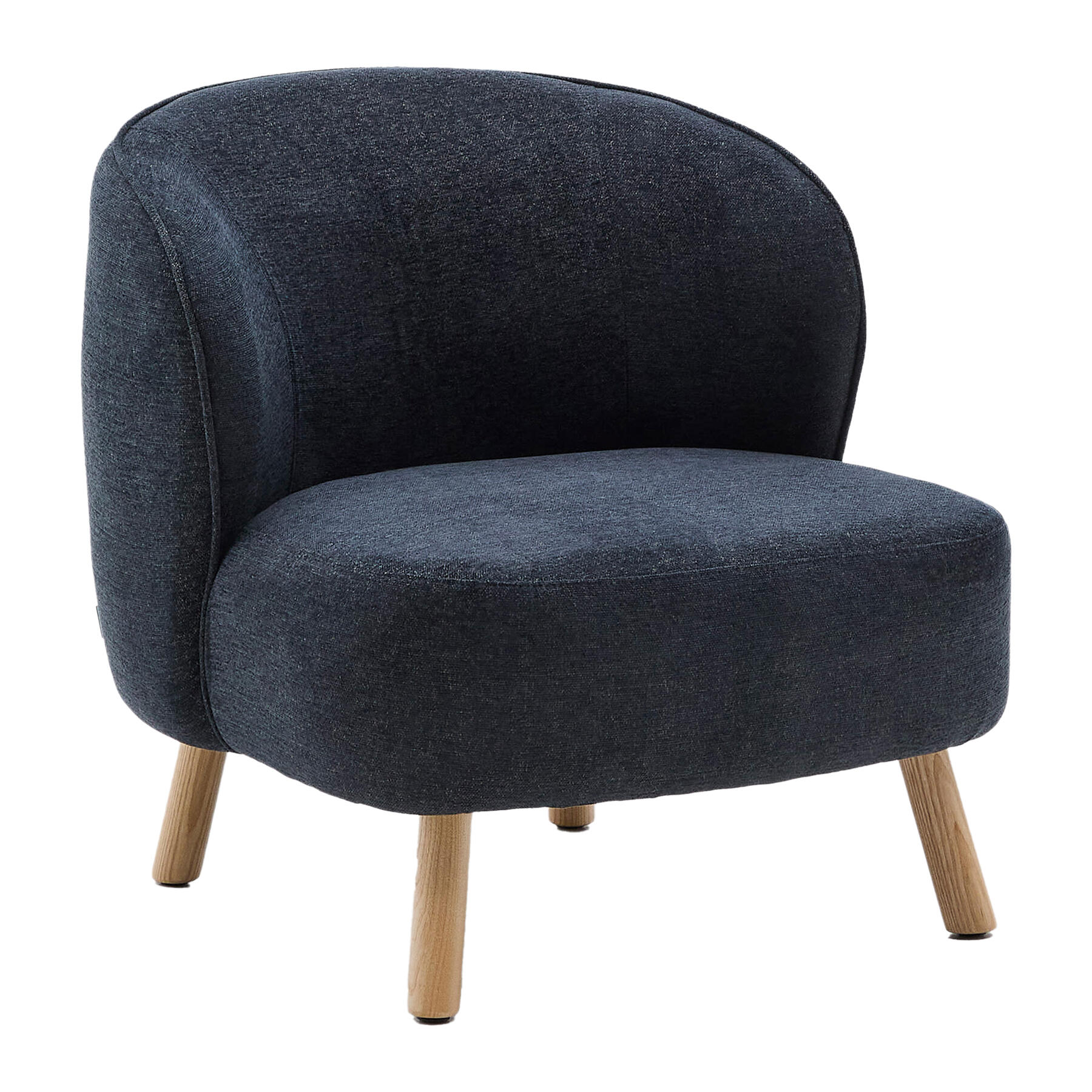 Kave Home Ulit Fauteuil - Chenille - Blauwgrijs  