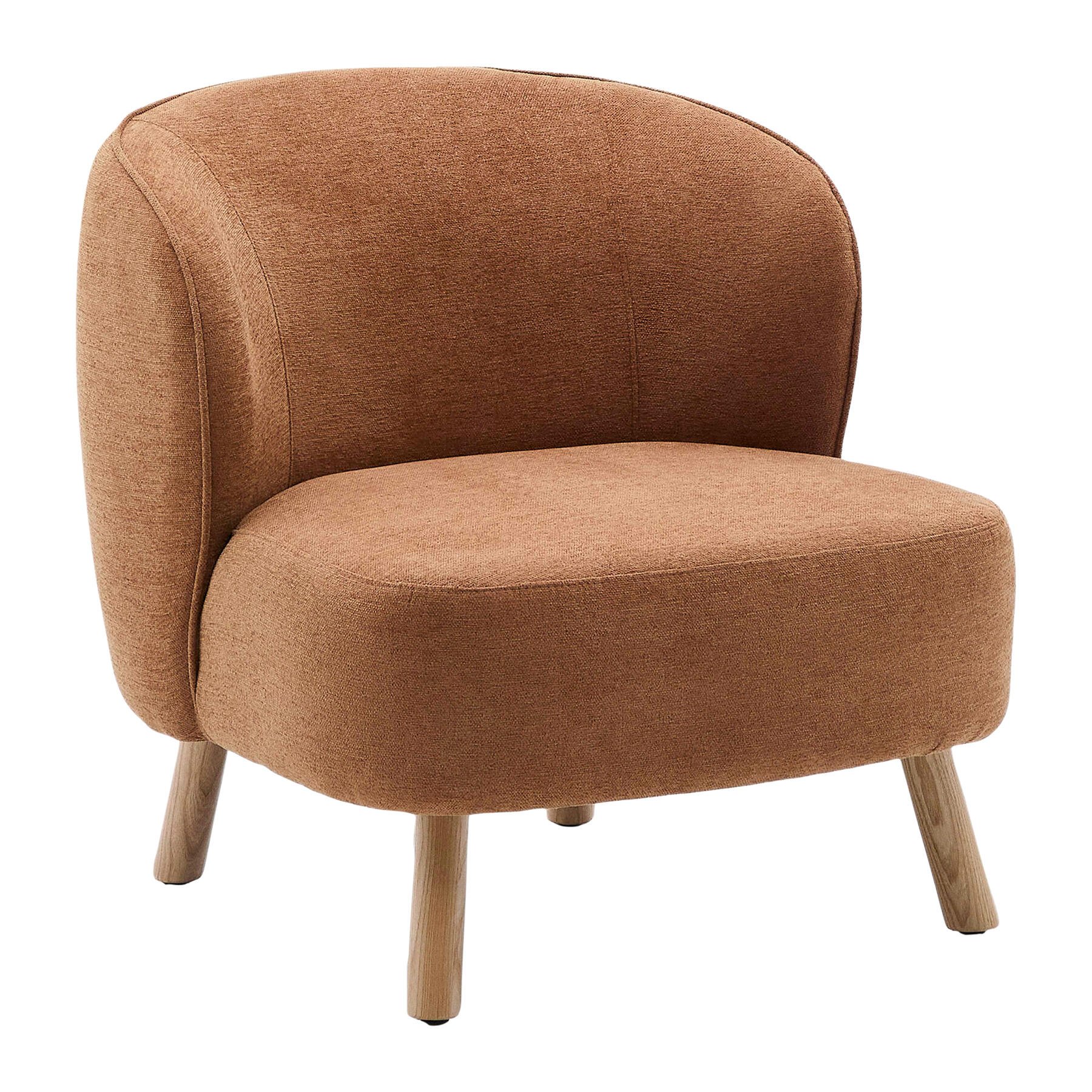 Kave Home Ulit Fauteuil - Chenille - Terracotta  