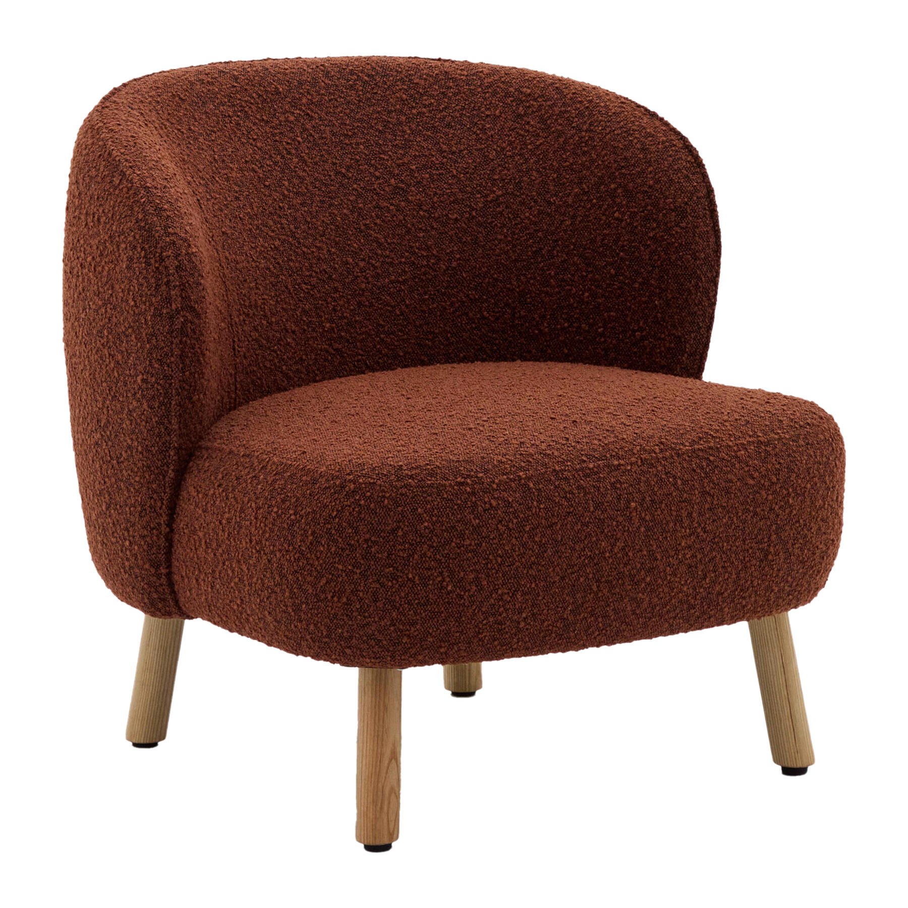Kave Home Ulit Fauteuil - Bouclé - Terracotta  