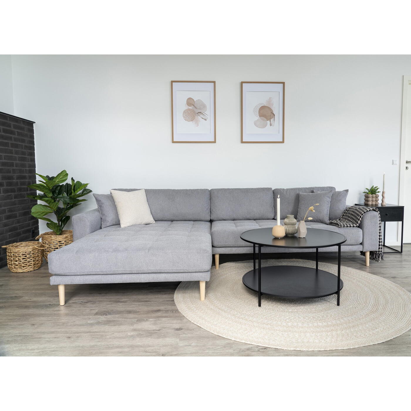 House Nordic - Hoekbank Lido Links Lichtgrijs