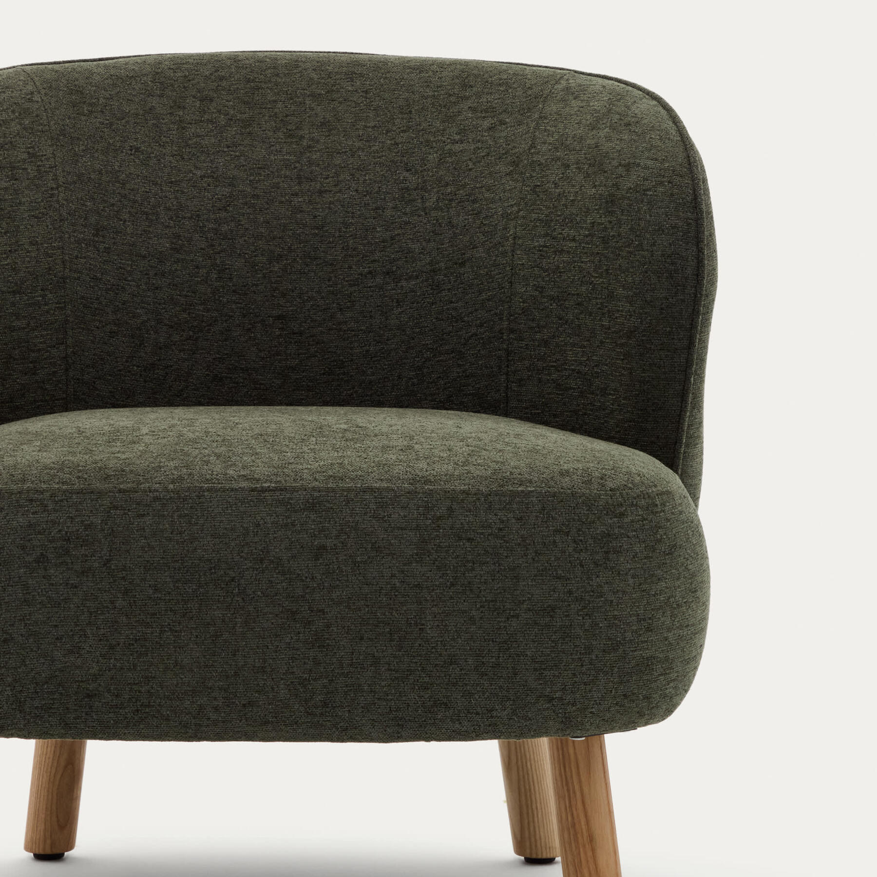  Kave Home Ulit Fauteuil - Chenille - Groen 