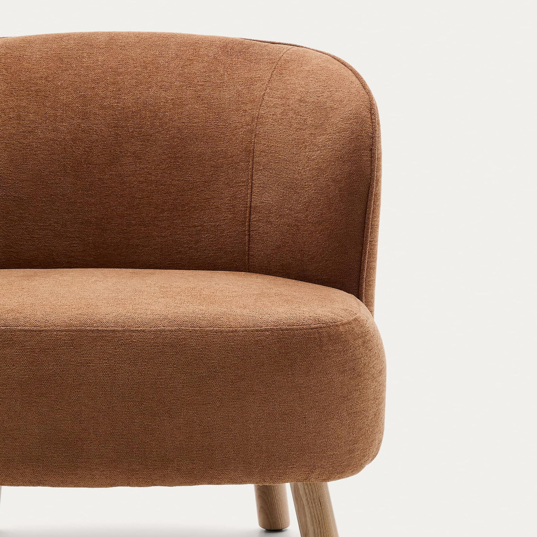 Kave Home Ulit Fauteuil - Chenille - Terracotta  