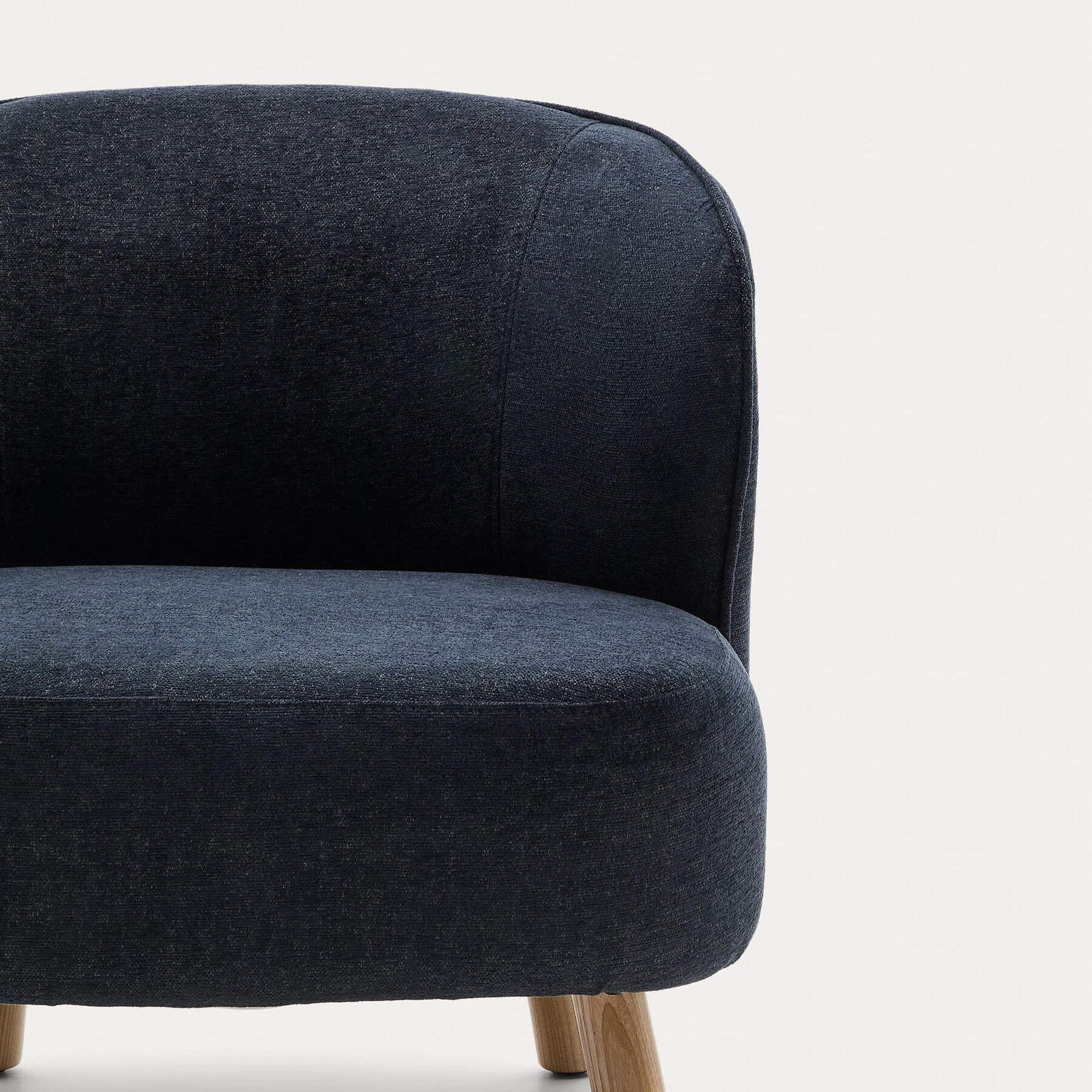 Kave Home Ulit Fauteuil - Chenille - Blauwgrijs  