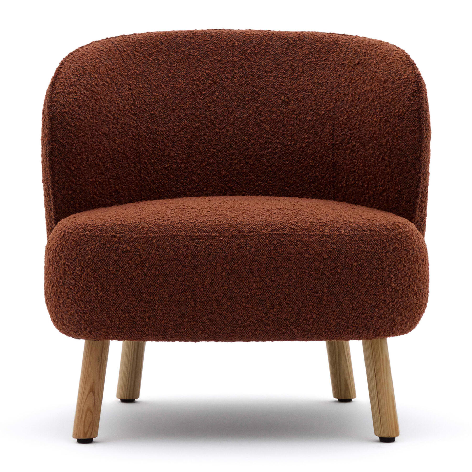 Kave Home Ulit Fauteuil - Bouclé - Terracotta  