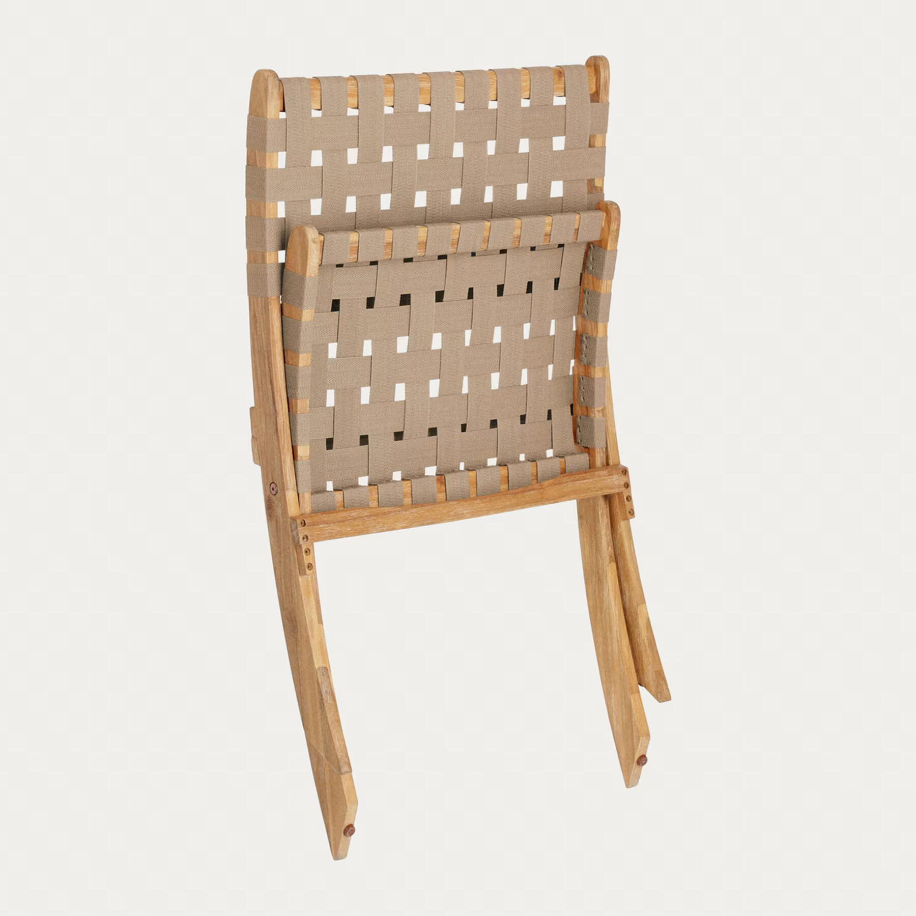 Kave Home Chabeli Klapstoel - Bruin