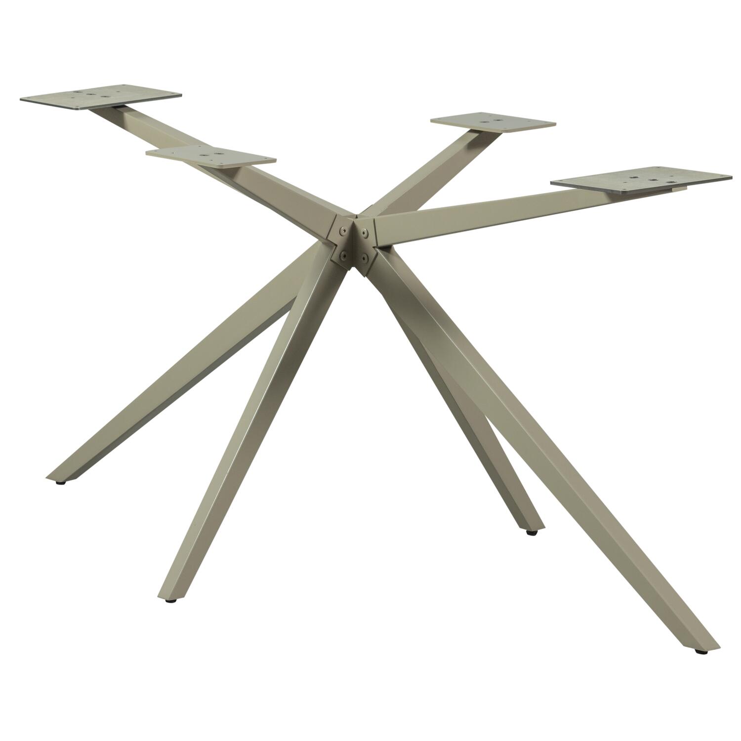WOOOD Holland Kruispoot Xl - Metaal - Dakargrau - 72x170x80