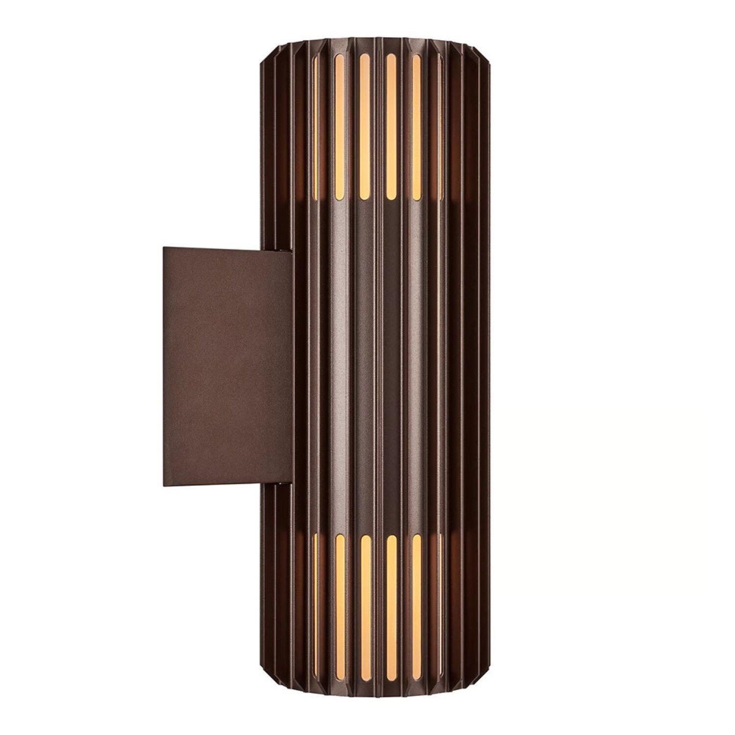 Nordlux Buitenlamp Aludra seaside 2 lichts wand bruin metallic