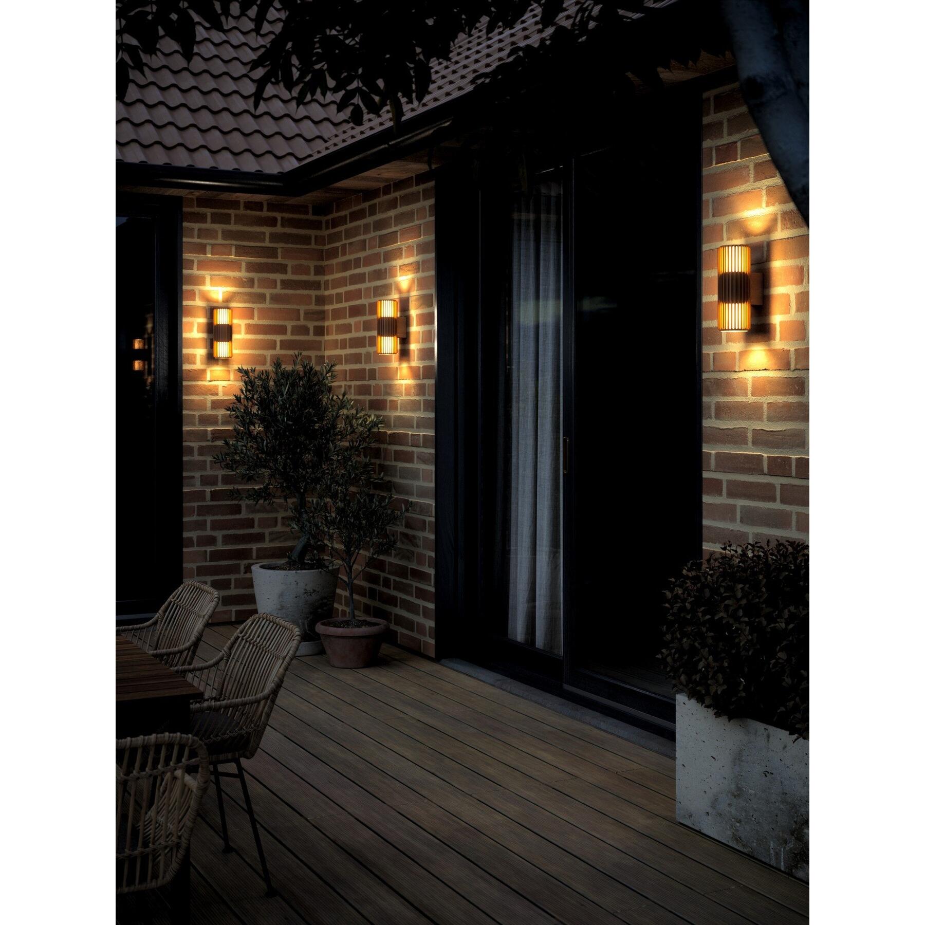 Nordlux Buitenlamp Aludra seaside 2 lichts wand bruin metallic