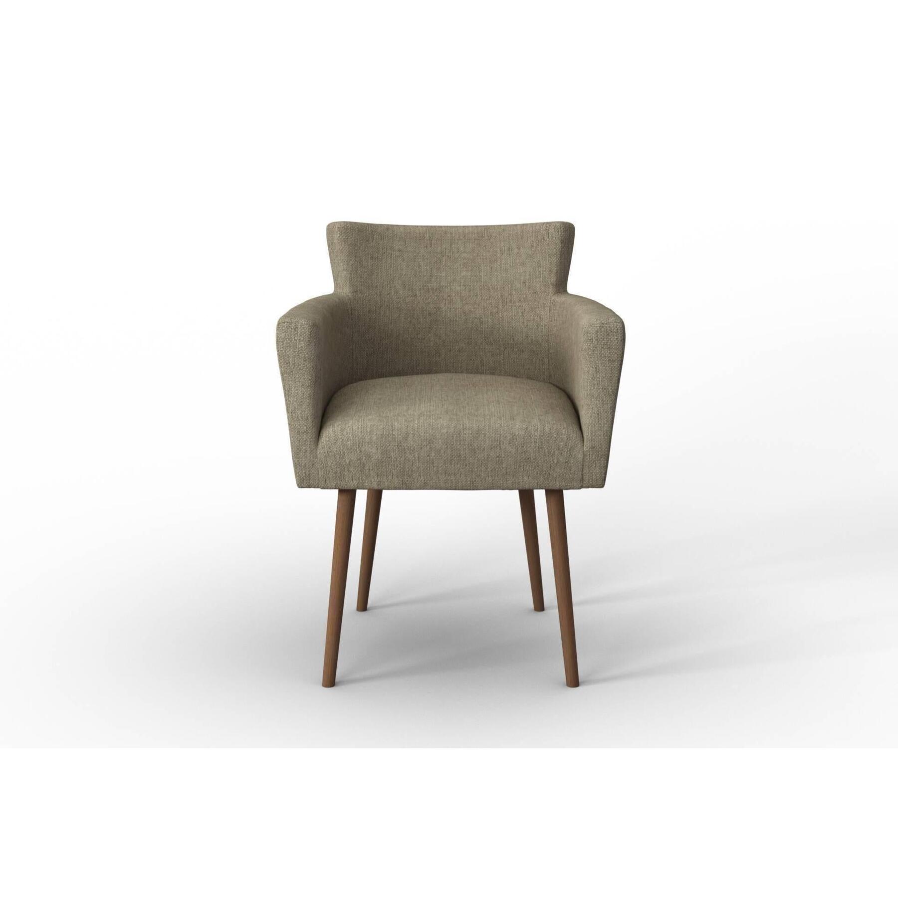 NADUVI Collection Set van 4 eetkamerstoelen Billie linnen