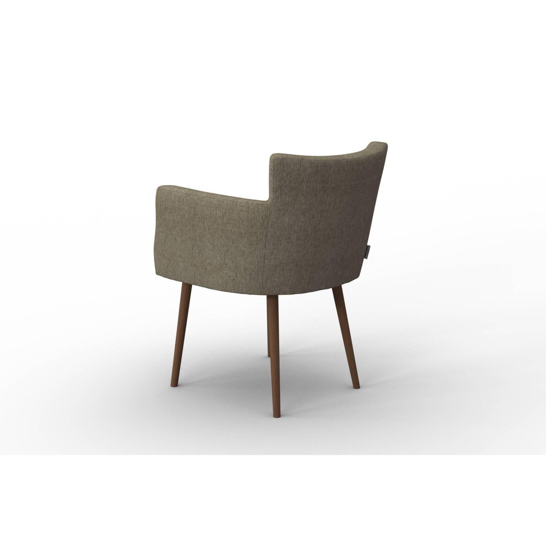 NADUVI Collection Set van 4 eetkamerstoelen Billie linnen