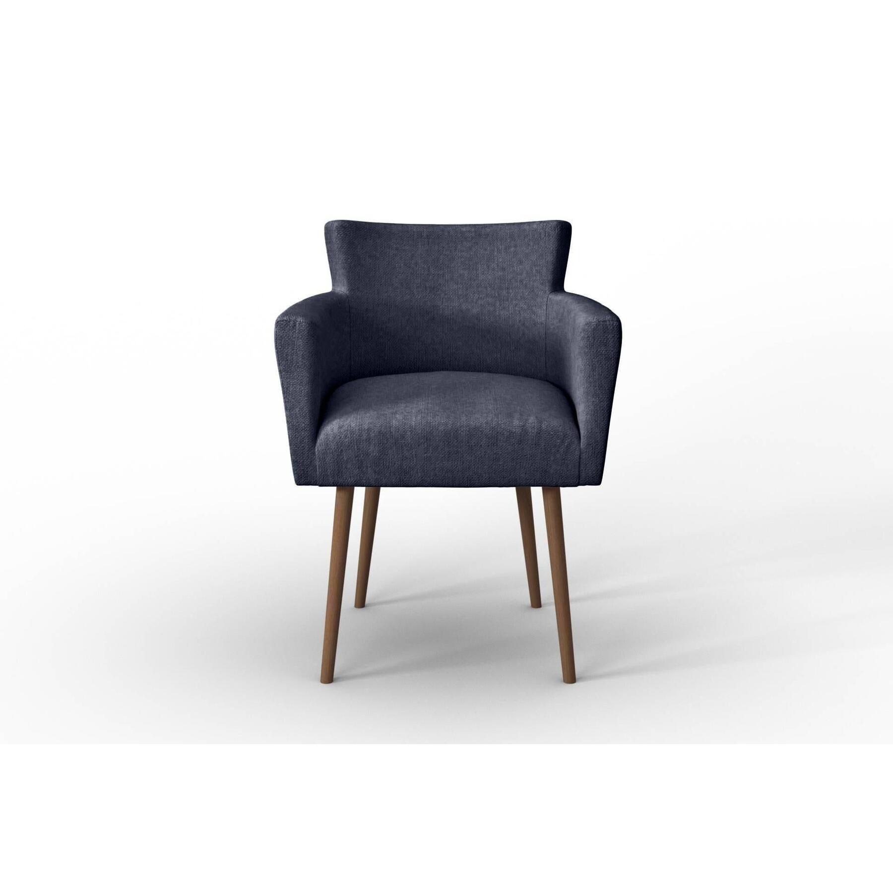NADUVI Collection Set van 4 eetkamerstoelen Billie linnen