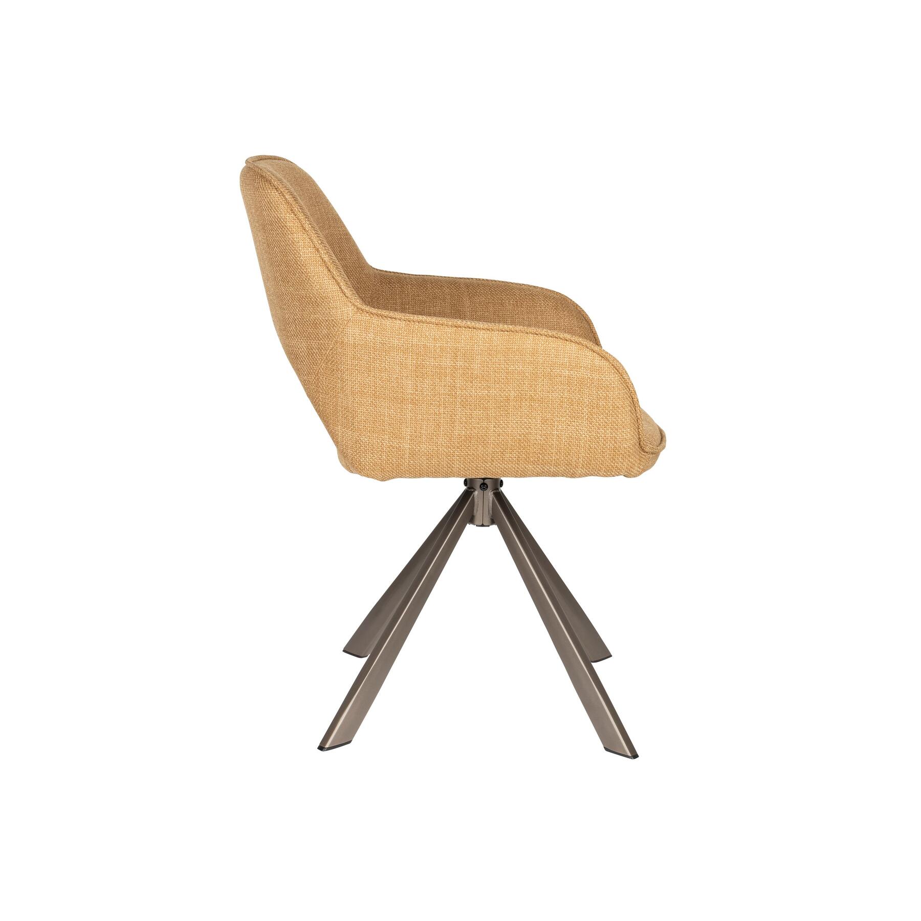 Housecraft Living Toye Eetkamerstoel Geel - Set van 2