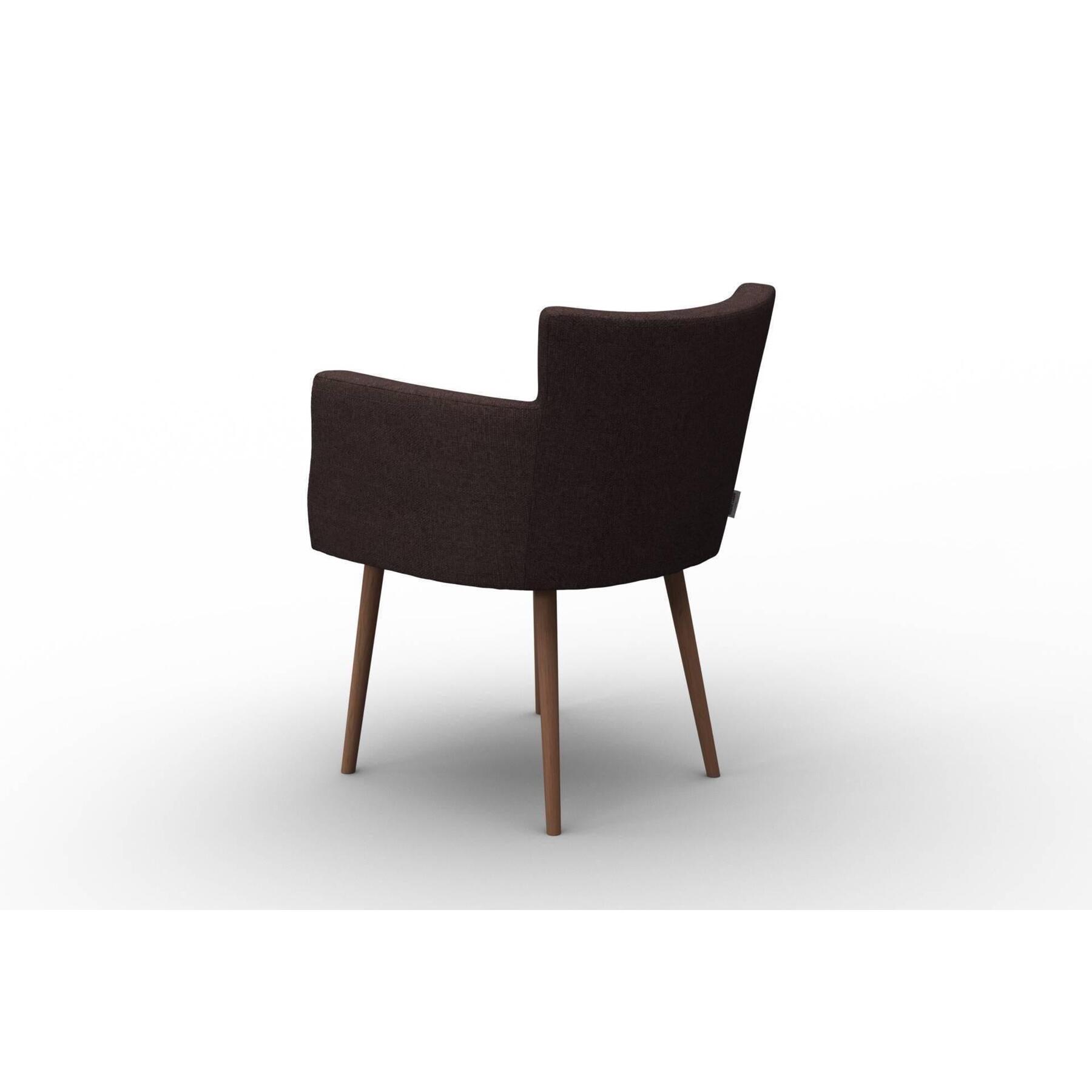 NADUVI Collection Set van 4 eetkamerstoelen Billie linnen