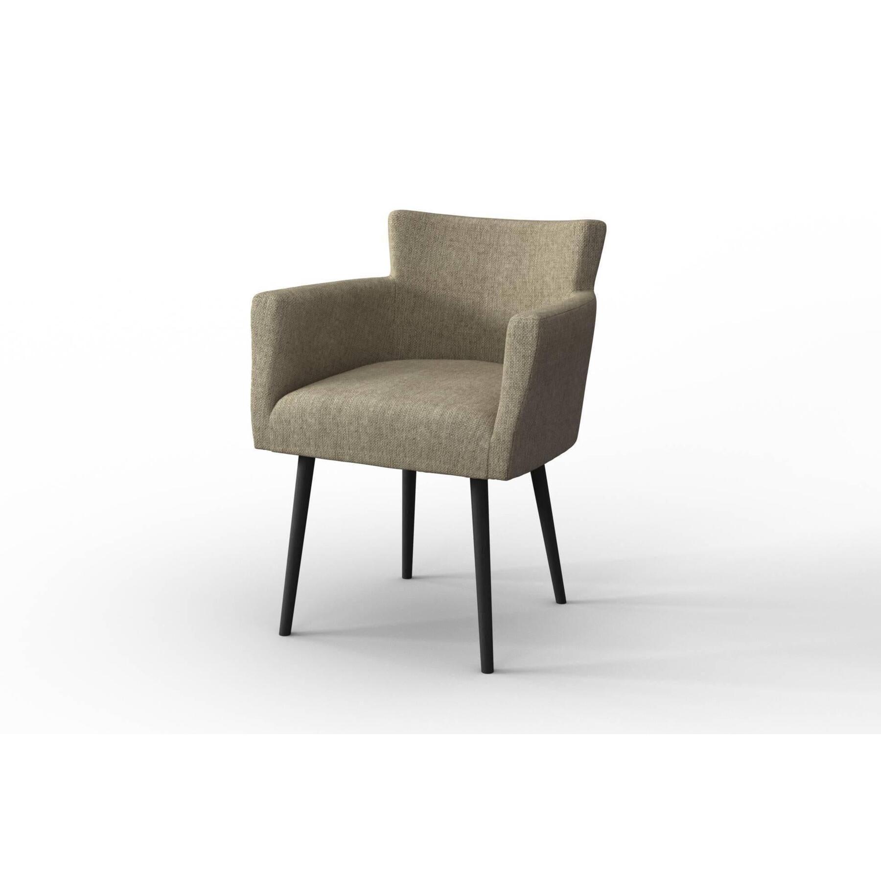 NADUVI Collection Set van 2 eetkamerstoelen Billie linnen