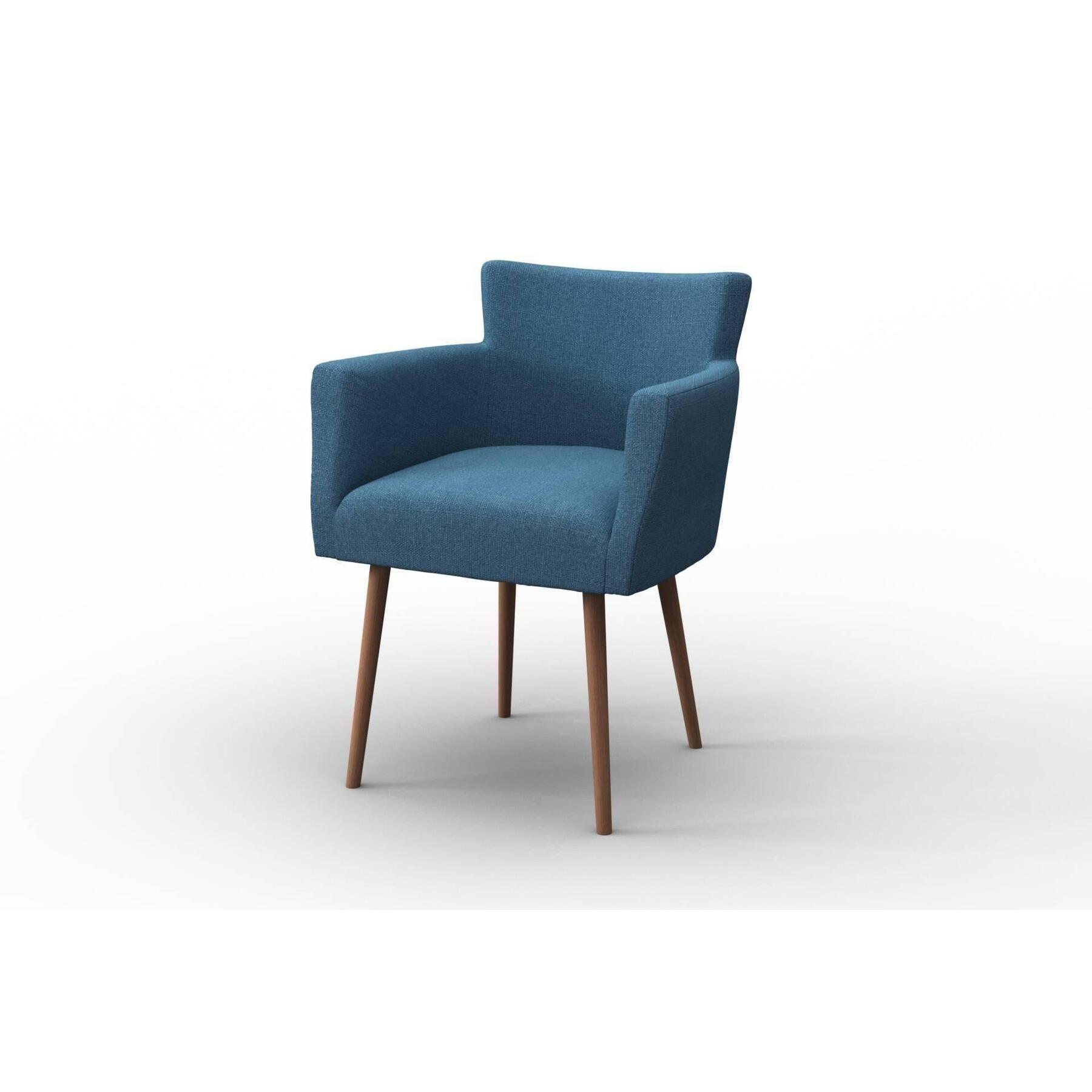 NADUVI Collection Set van 4 eetkamerstoelen Billie linnen