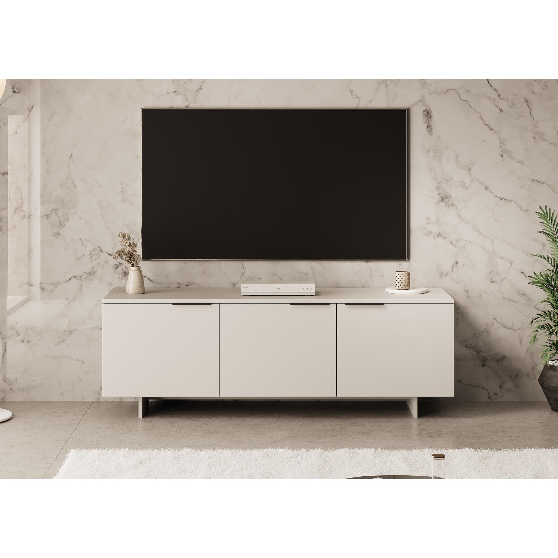 Meubella TV-Meubel Ankara - Beige - 150 cm
