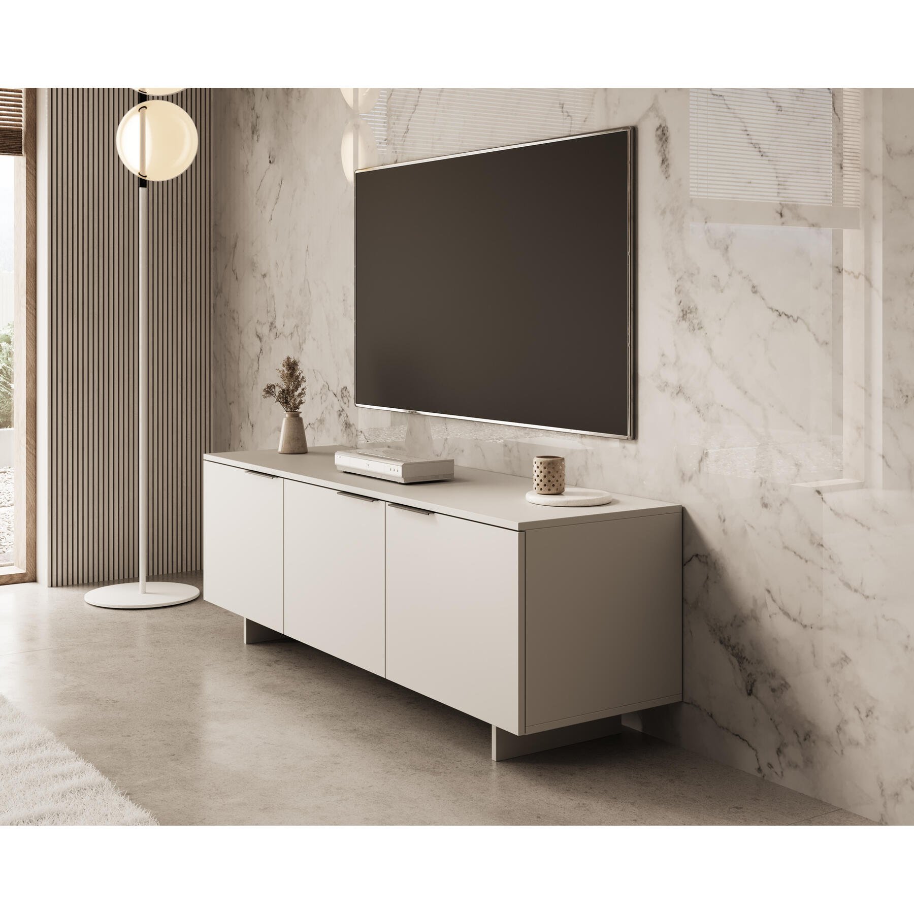 Meubella TV-Meubel Ankara - Beige - 150 cm