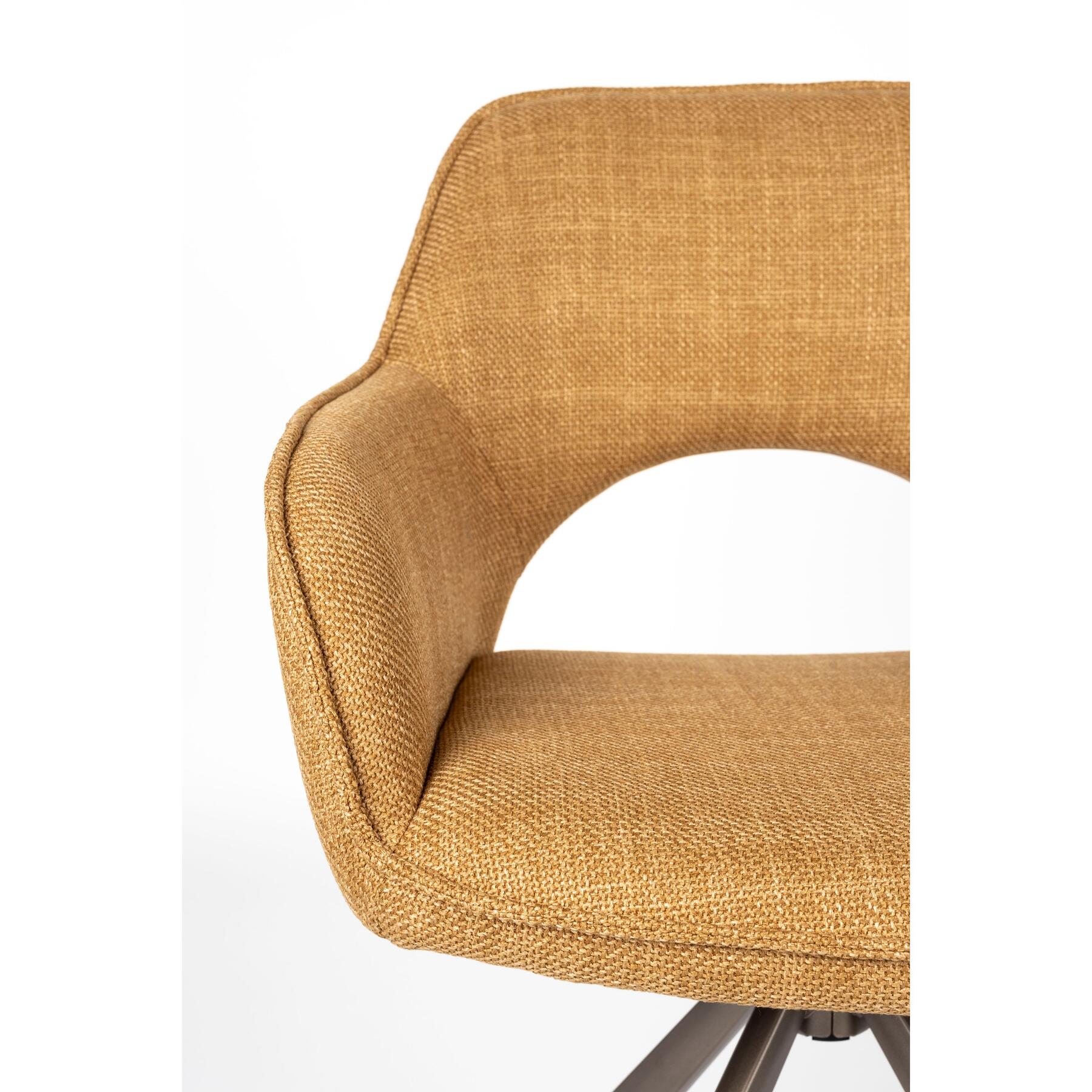 Housecraft Living Toye Eetkamerstoel Geel - Set van 2