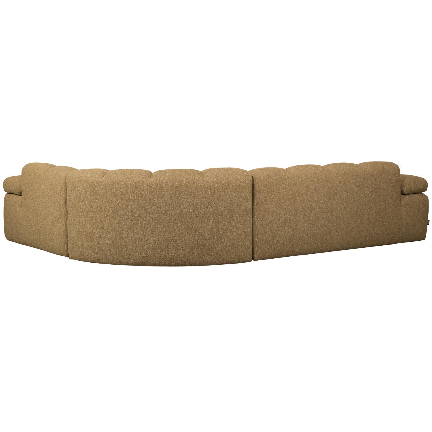 WOOOD Mojo Hoekbank Rechts - Bouclé - Geel|Bruin Melange - 74x310x230