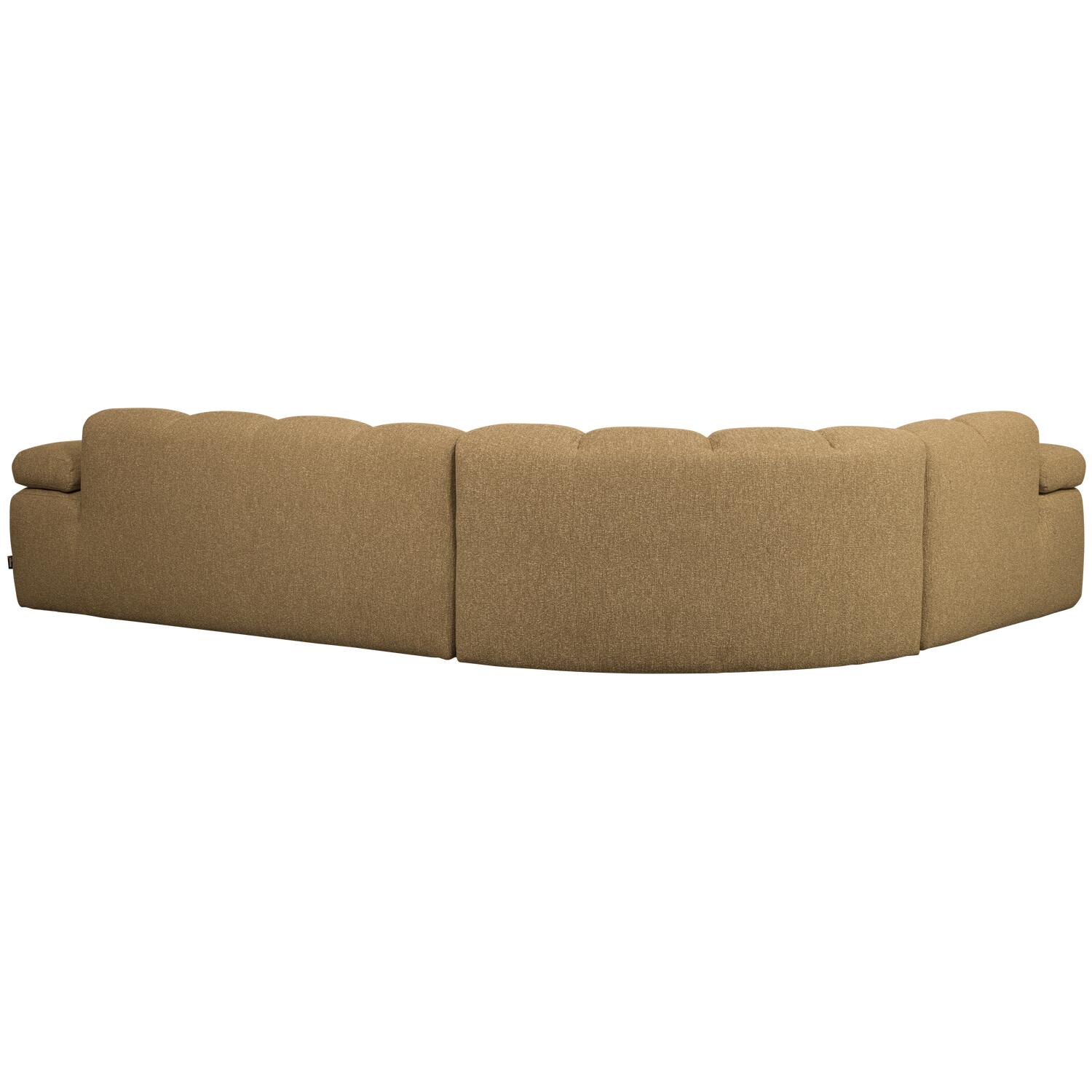WOOOD Mojo Hoekbank Links - Bouclé - Geel|Bruin Melange - 74x310x230